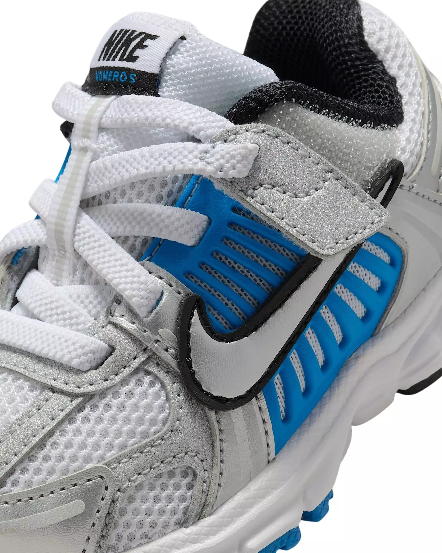 Nike Vomero 5 "White/Light Photo Blue/Black/Metallic Silver" Infant Boys' Shoe - WHITE/LT BLUE/BLACK/SILVER