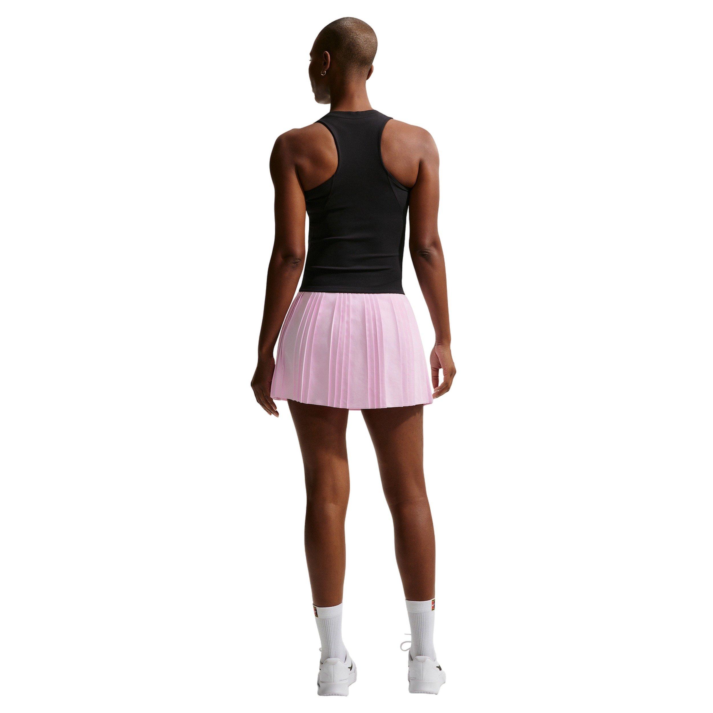 Nike Women's Court Advantage Dri-FIT Pleated Tennis Skirt - Pink - PINK Thumbnail View 5