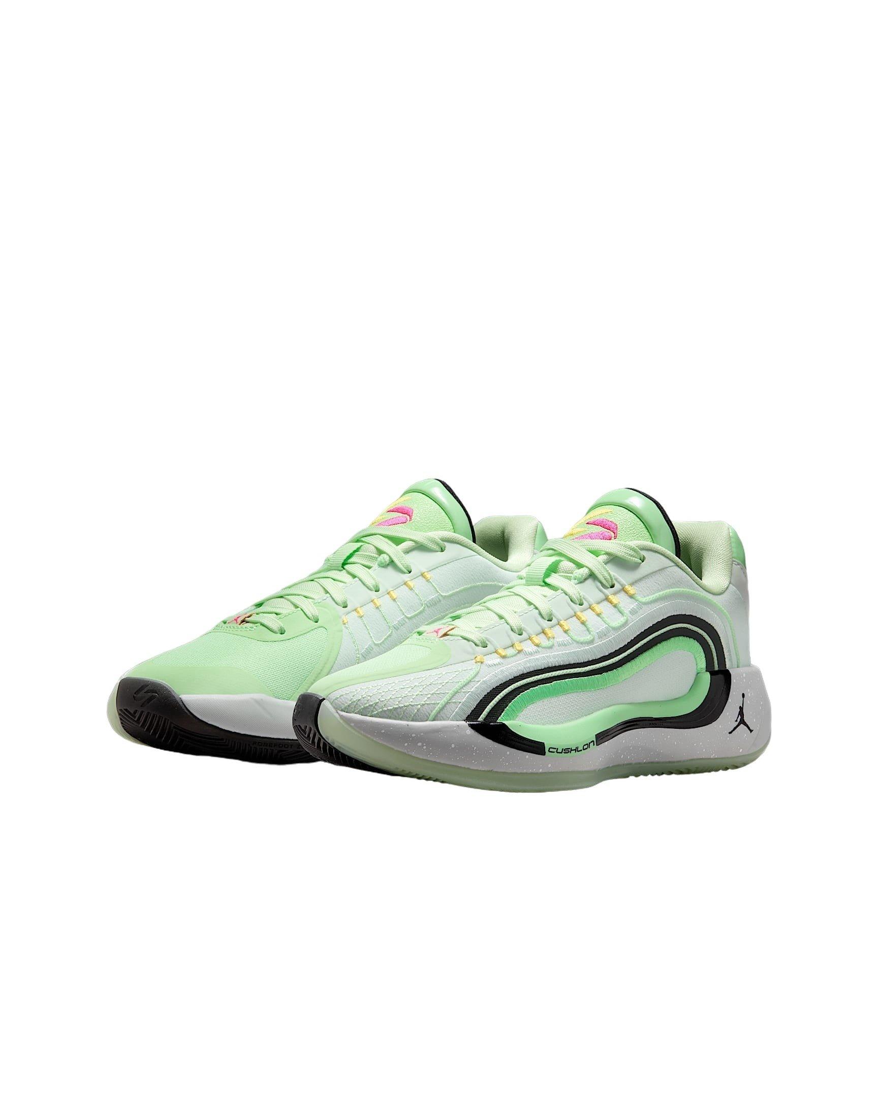 Jordan Luka 4 Grade School Boys' "Barely Green/Vapor Green/Metallic Silver/Black" Shoe​