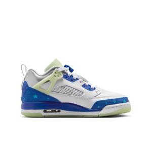 Jordan Spizike Low "White/Volt Tint/Metallic Silver/Hyper Royal" Grade School Boys' Shoe