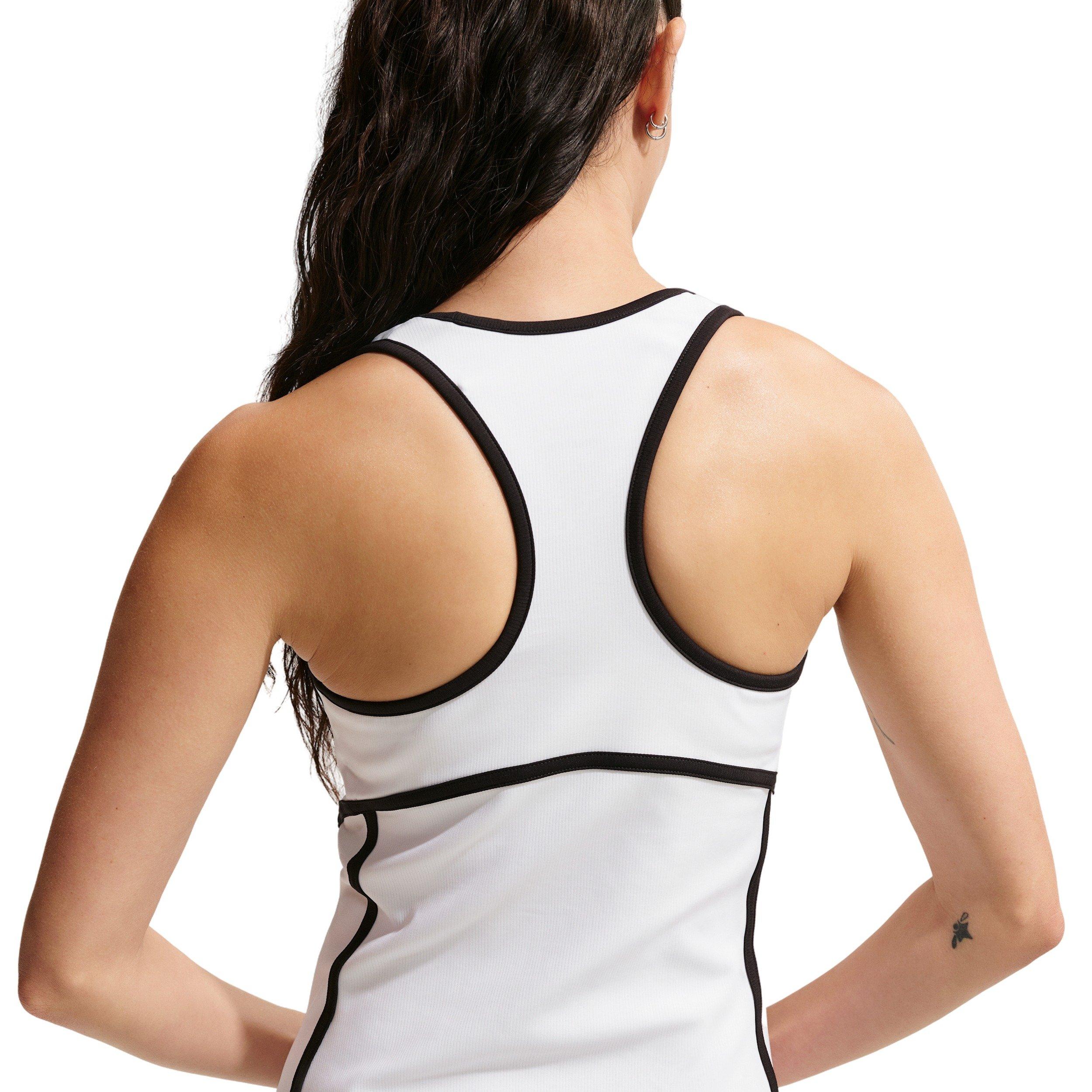 Nike Women's Court Dri-FIT Advantage Novelty Tennis Dress - White - WHITE Thumbnail View 2