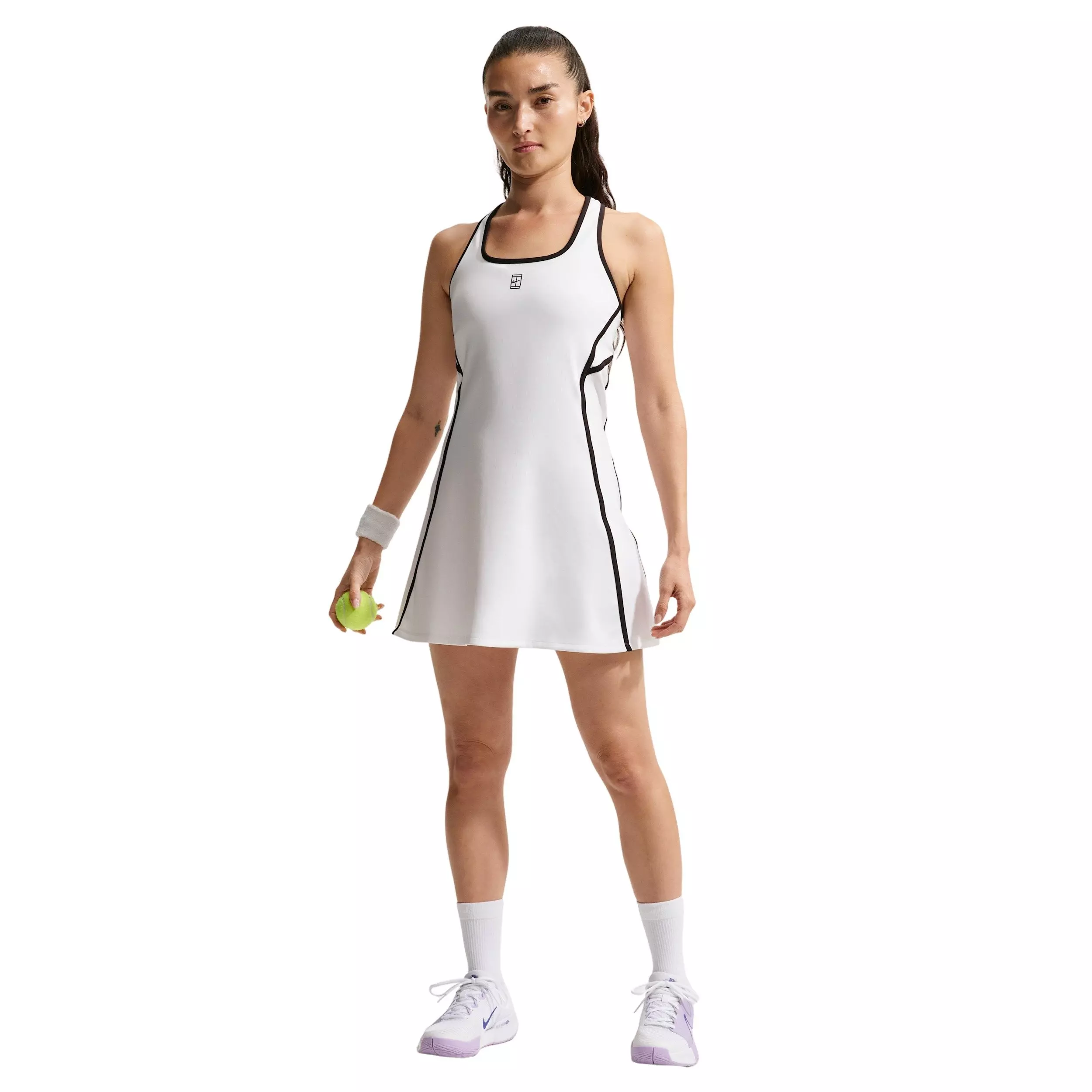 Nike Women's Court Dri-FIT Advantage Novelty Tennis Dress - White - WHITE