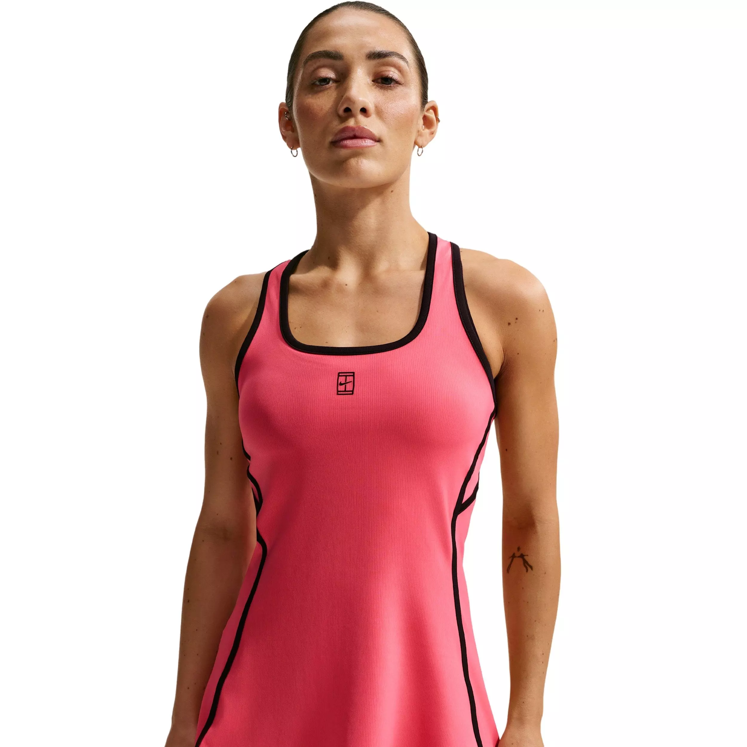 Nike Women's Court Dri-FIT Advantage Novelty Tennis Dress - Coral - CORAL