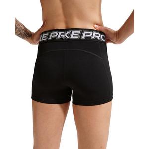 Nike Women's Pro Mid-Rise 3" Biker Shorts -Black