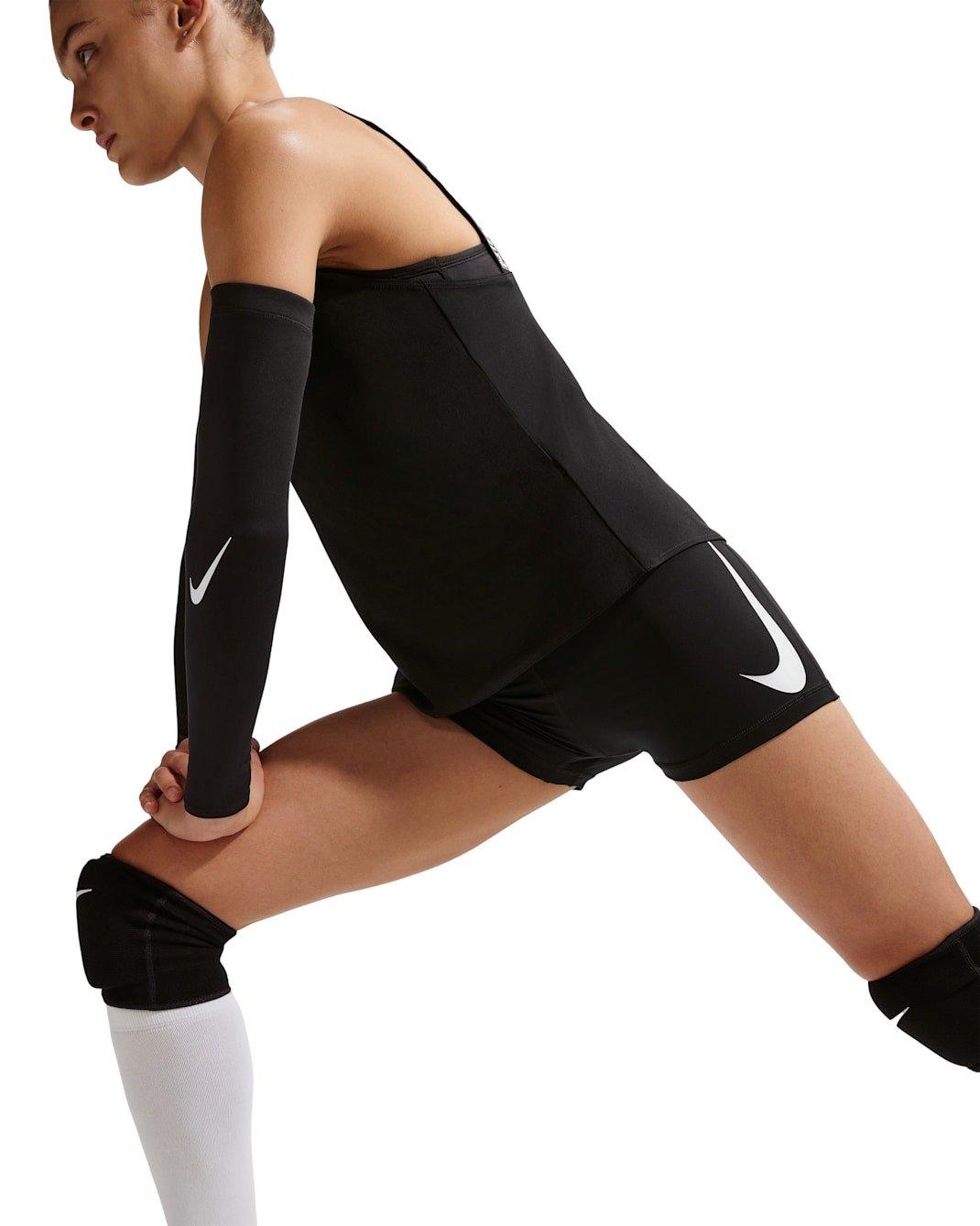 Nike Women's Pro Mid-Rise 3" Biker Shorts -Black - BLACK Thumbnail View 3