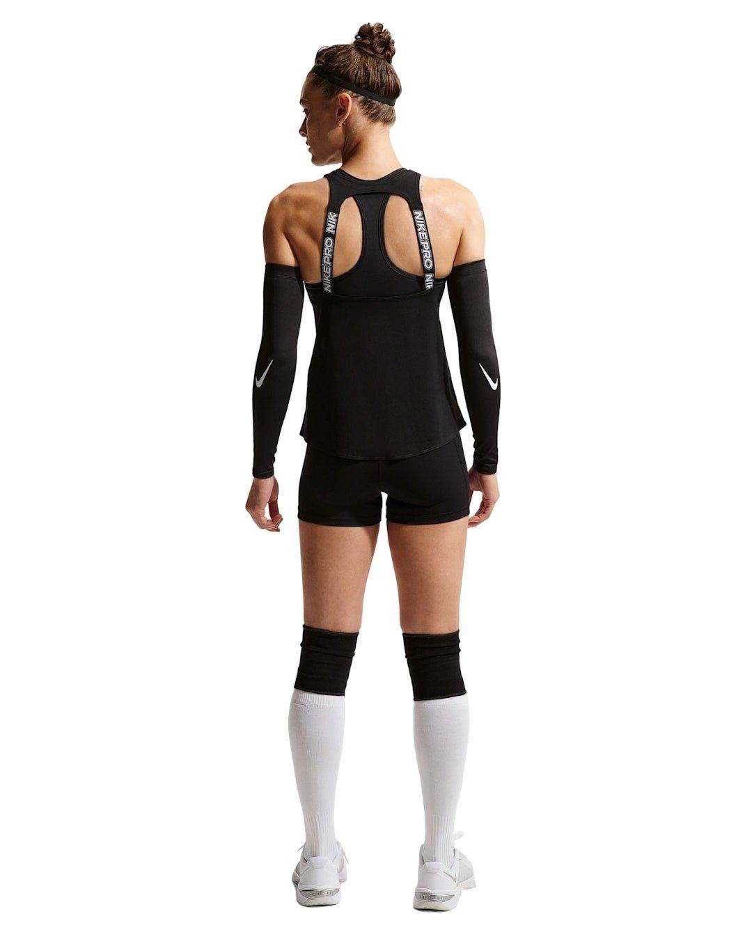 Nike Women's Pro Mid-Rise 3" Biker Shorts - Black - BLACK Thumbnail View 5