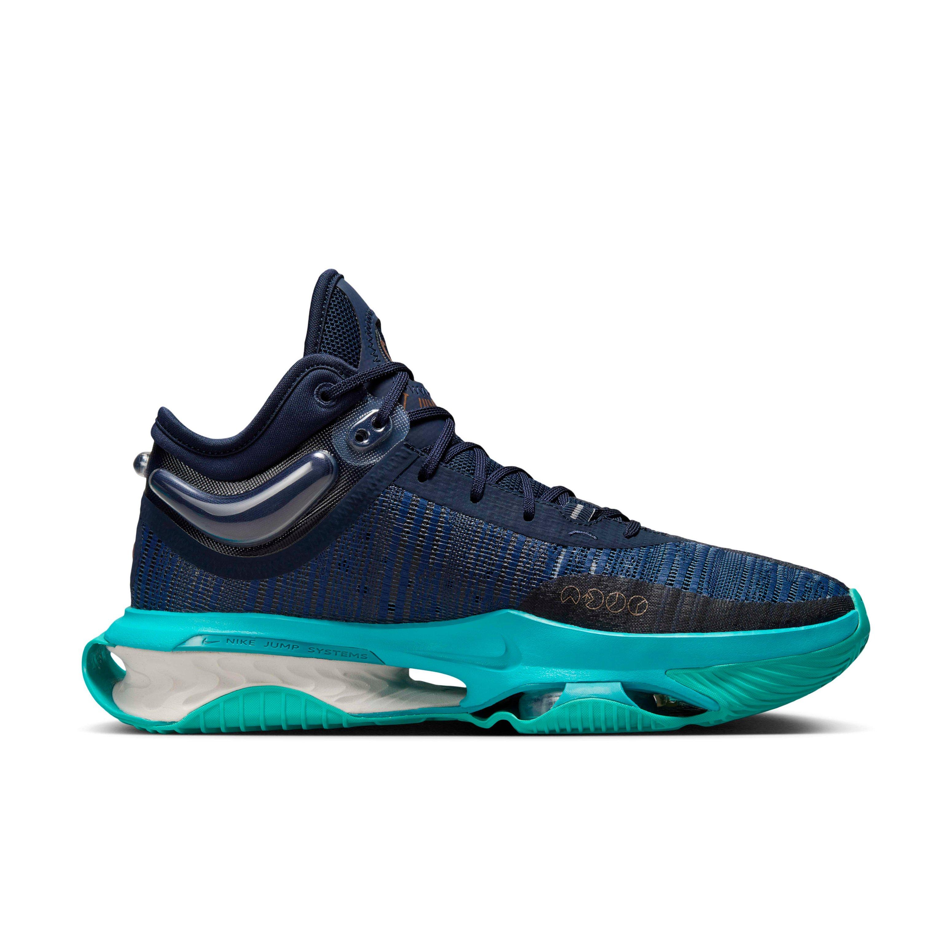 Nike G.T. Jump 2 "Obsidian/Dusty Cactus/Midnight Navy/Metallic Red Bronze" Men's Basketball Shoe - OBSIDIAN/CACTUS/NAVY/BRONZE Thumbnail View 1