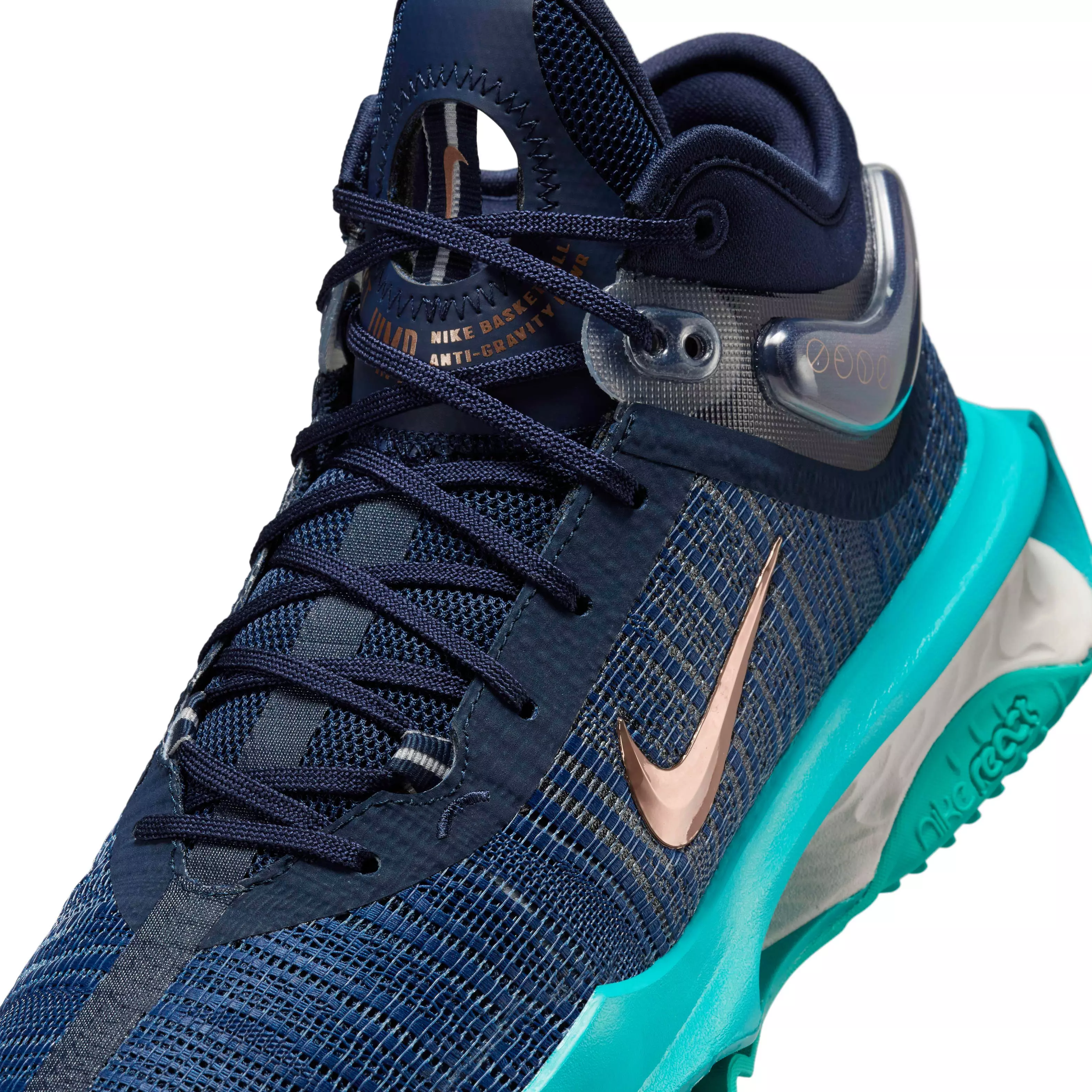 Nike G.T. Jump 2 "Obsidian/Dusty Cactus/Midnight Navy/Metallic Red Bronze" Men's Basketball Shoe - OBSIDIAN/CACTUS/NAVY/BRONZE