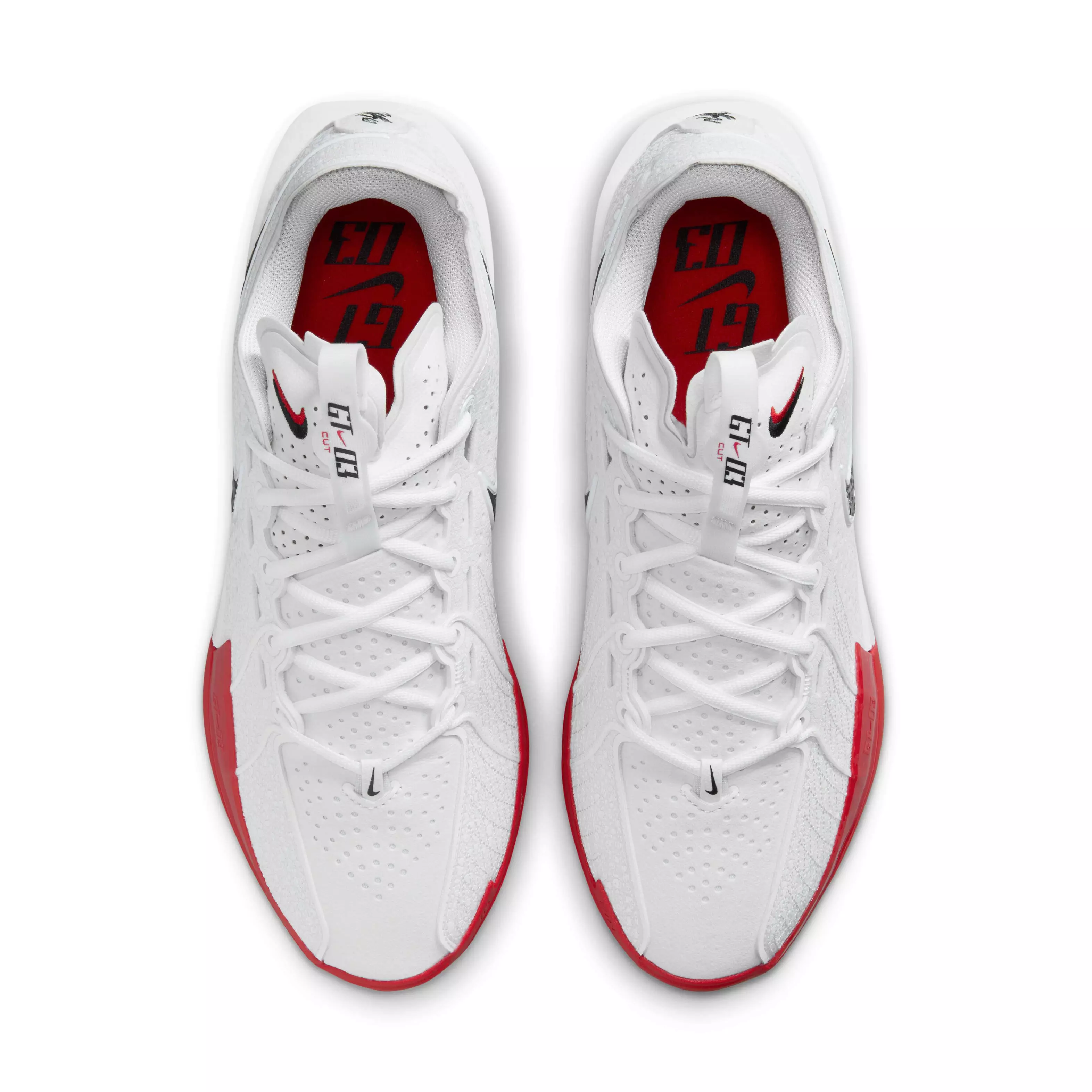 Nike G.T. Cut 3 "White/Sport Red/Obsidian" Men's Basketball Shoe - WHITE/RED/OBSIDIAN