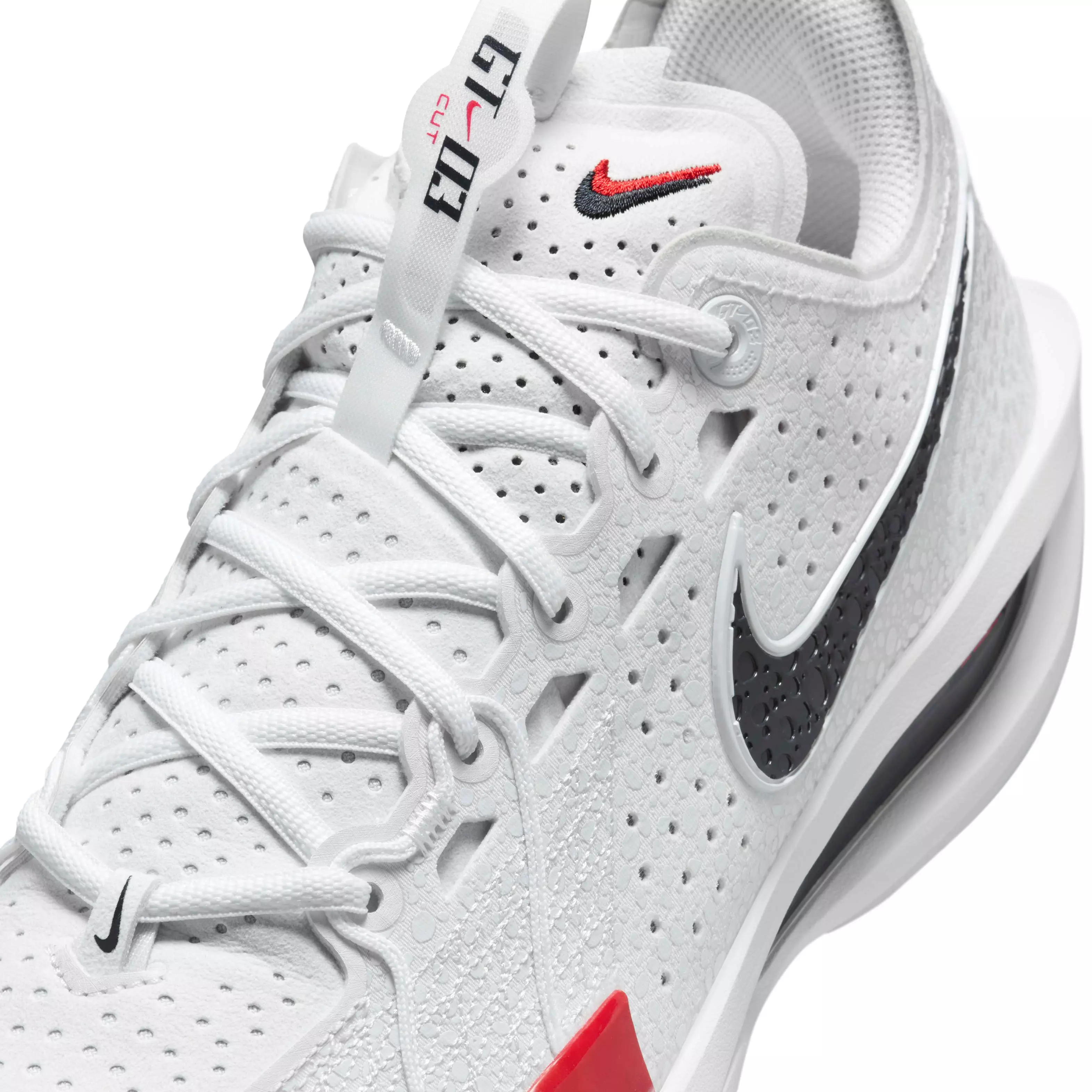 Nike G.T. Cut 3 "White/Sport Red/Obsidian" Men's Basketball Shoe - WHITE/RED/OBSIDIAN