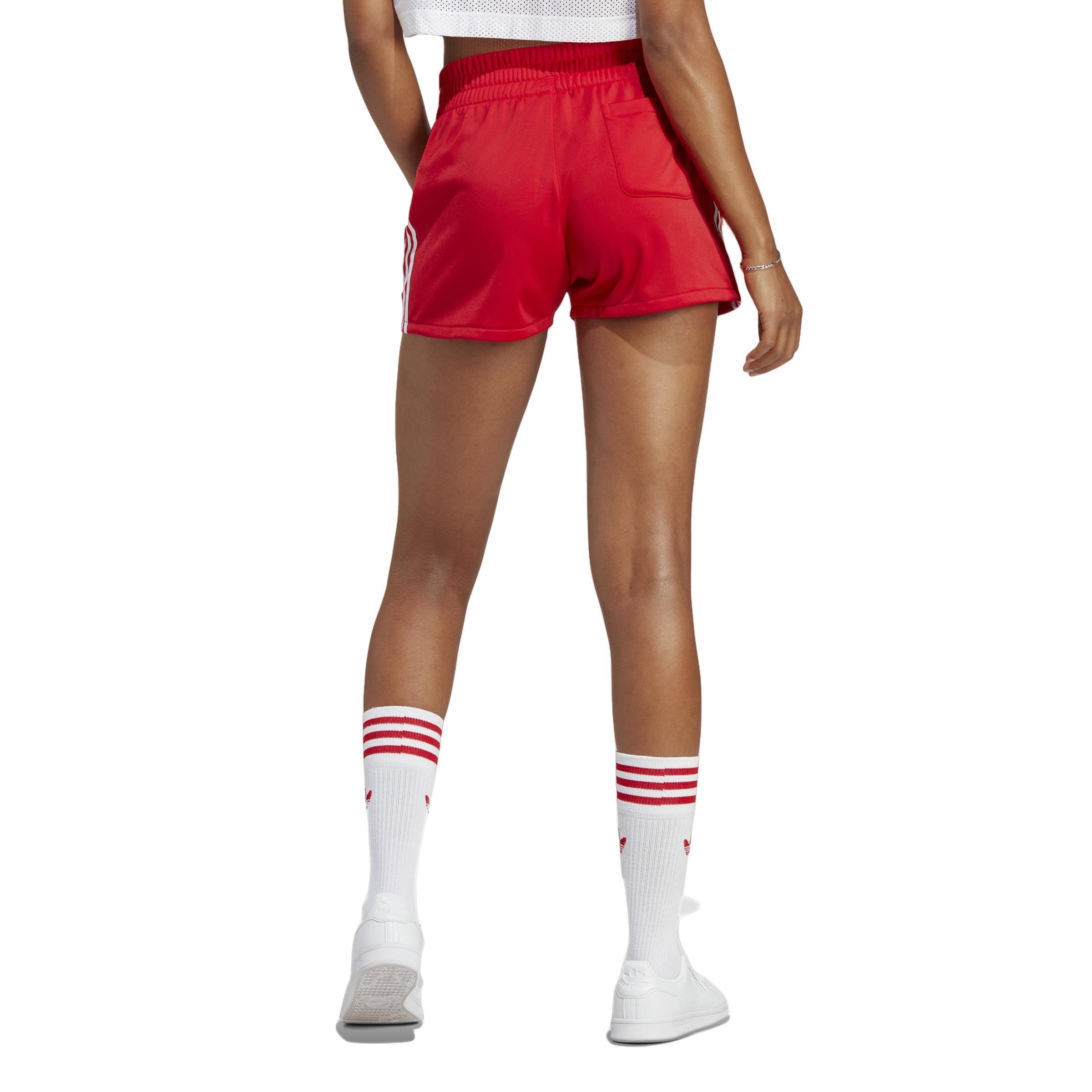 ADIDAS ORIGINALS 3STR SHORTS, Red Women's Athletic Shorts