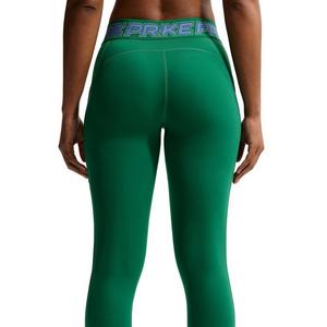 Nike Women's Pro Mid-Rise 7/8 Leggings -Green