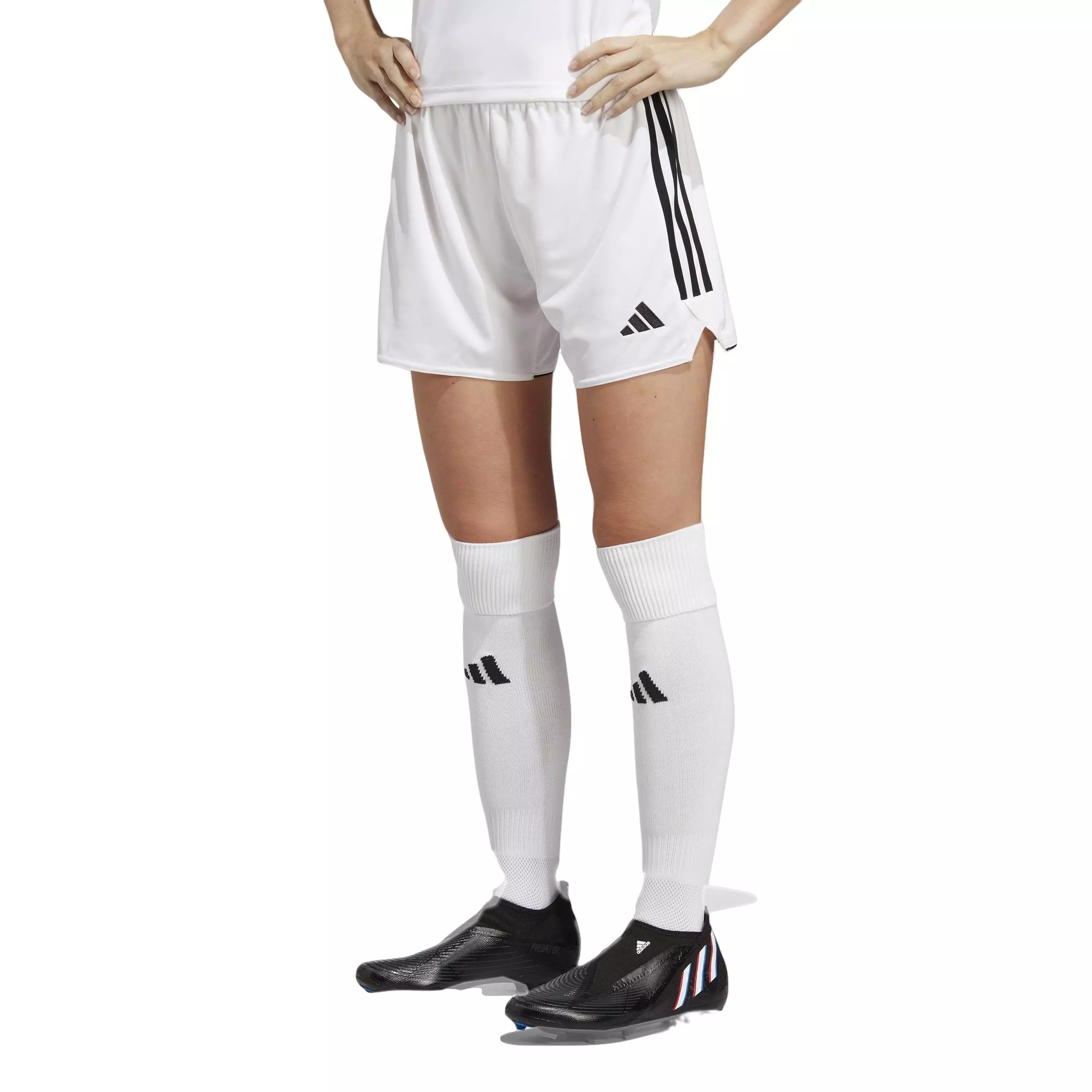adidas Women's Tiro 23 League Soccer Shorts-White - WHITE