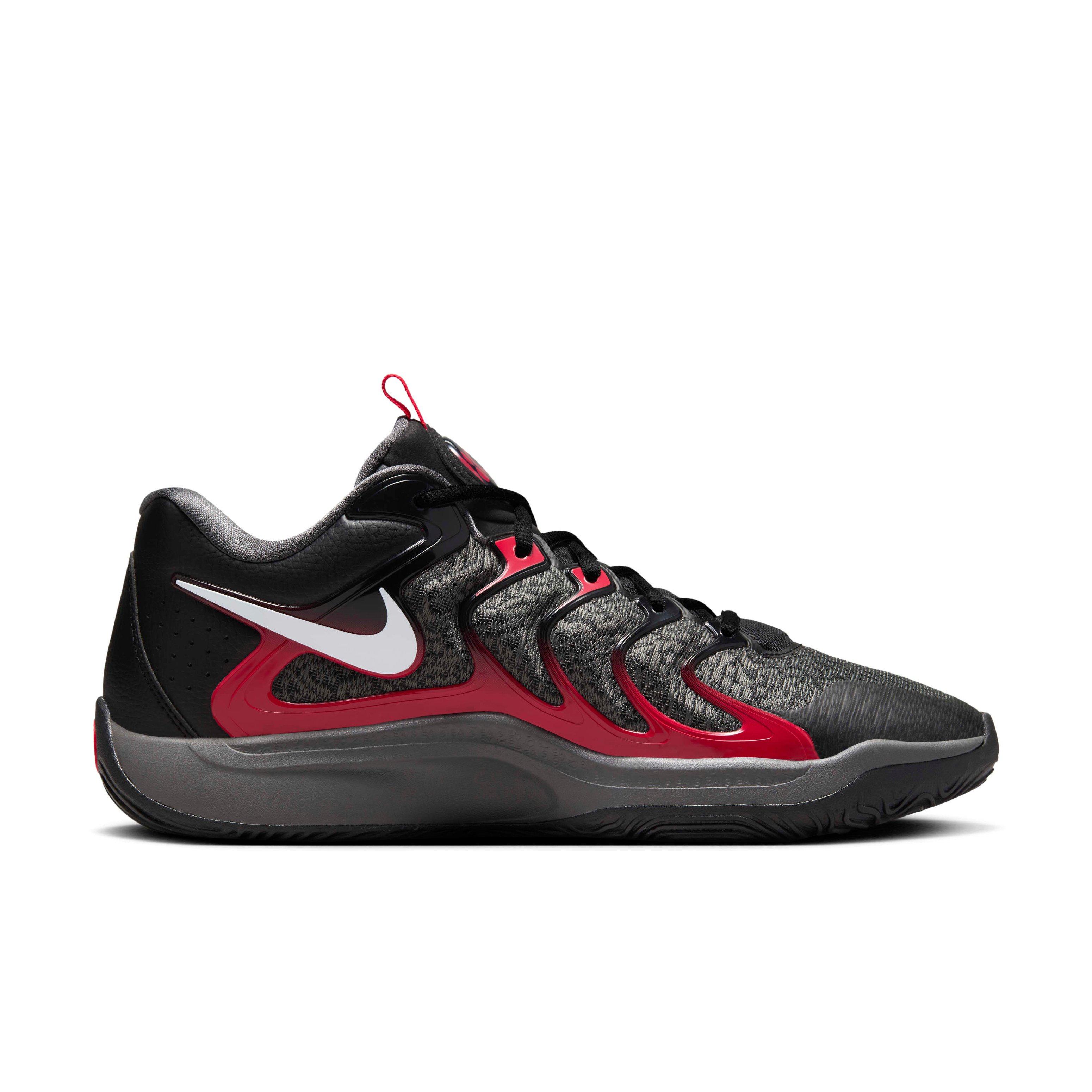 Nike KD17 "Black/Iron Grey/University Red/White" Men's Basketball Shoe - BLACK/GREY/RED/WHITE Thumbnail View 1