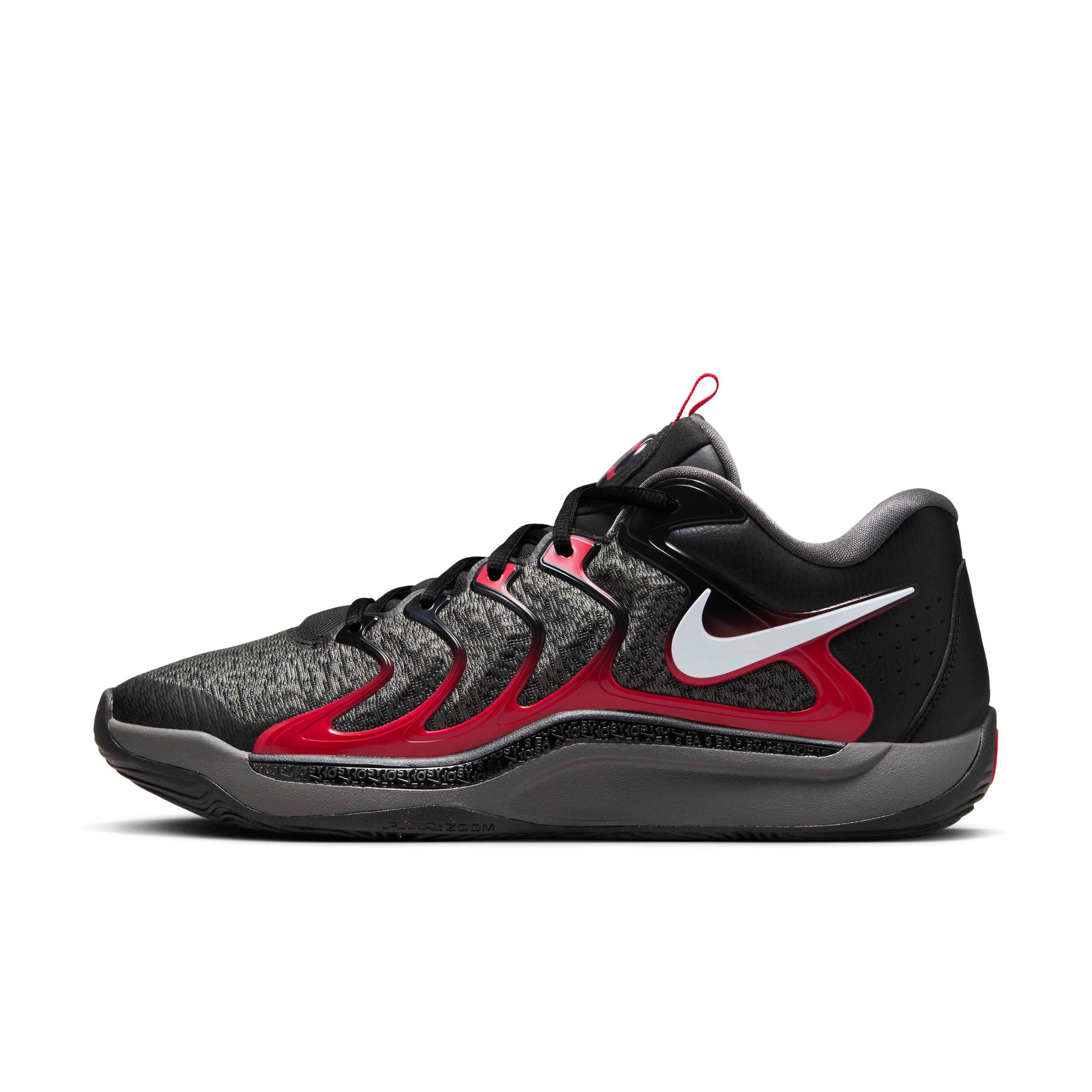 Nike KD17 "Black/Iron Grey/University Red/White" Men's Basketball Shoe - BLACK/GREY/RED/WHITE Thumbnail View 2