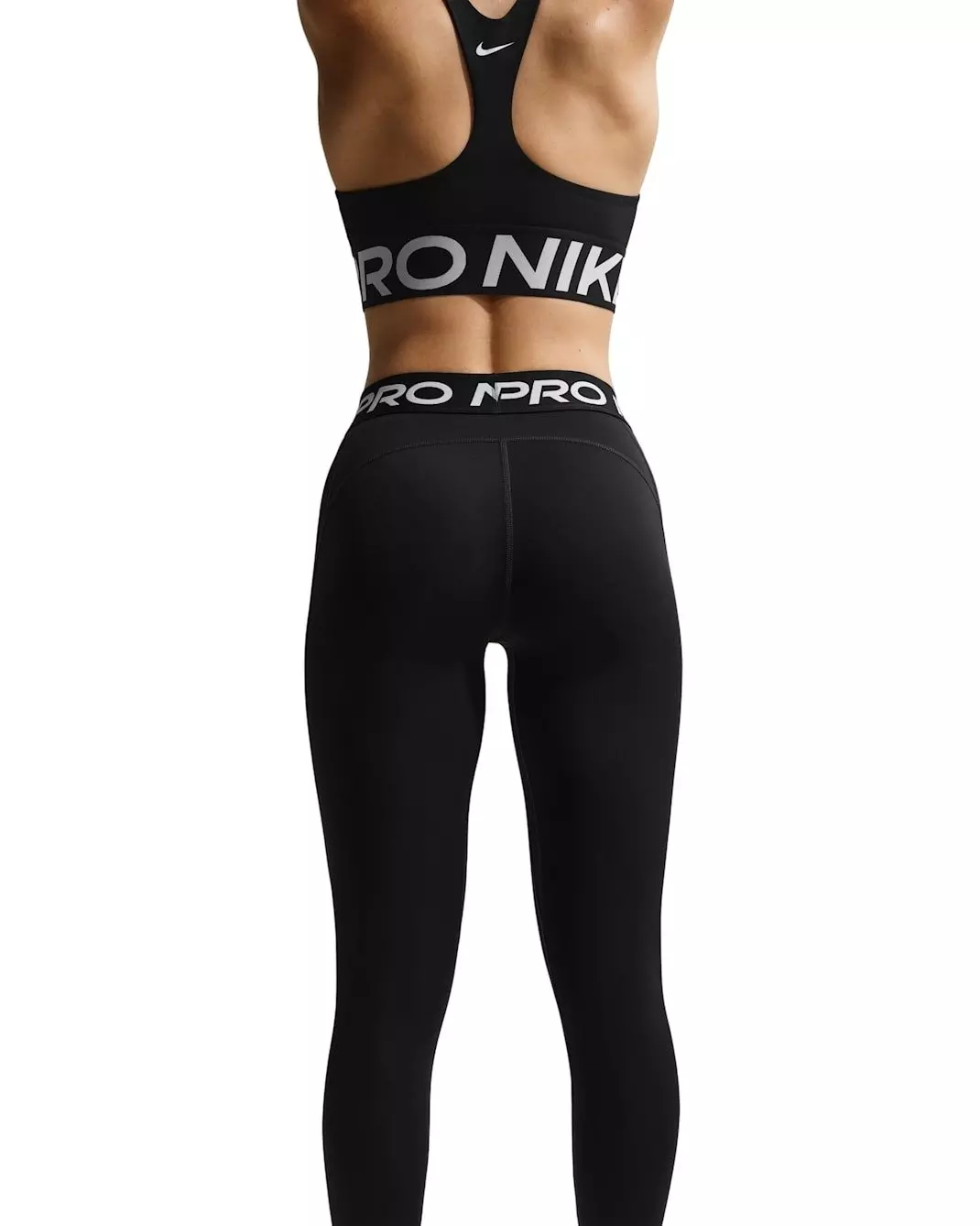 Nike Women's Pro 365 Mid-Rise Full-Length Leggings - Black - BLACK