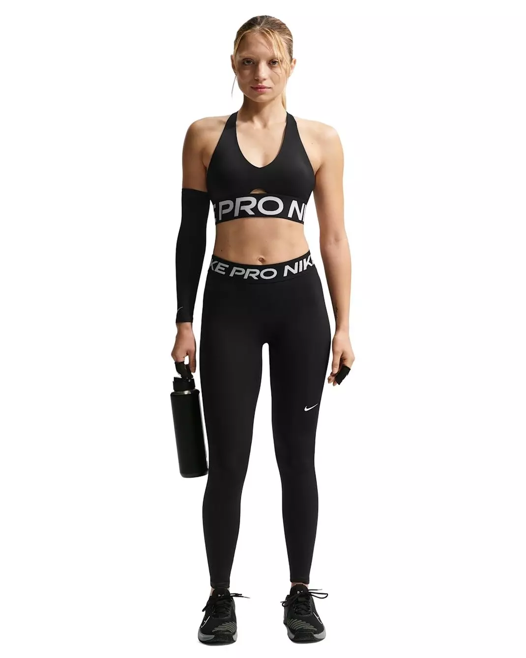 Nike Women's Pro 365 Mid-Rise Full-Length Leggings - Black - BLACK