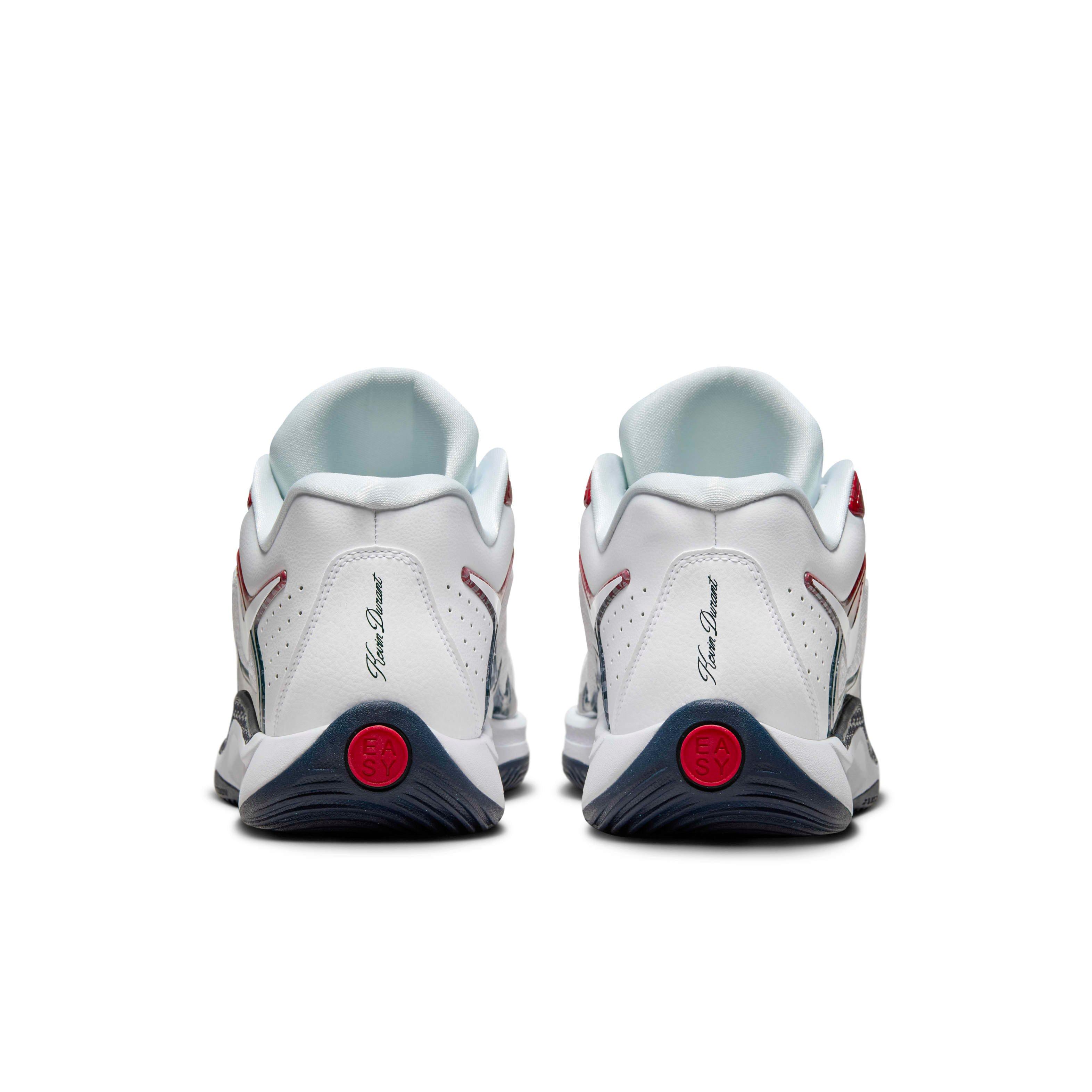Nike KD17 "White/University Red/Obsidian" Men's Basketball Shoe - WHITE/RED/OBSIDIAN Thumbnail View 5