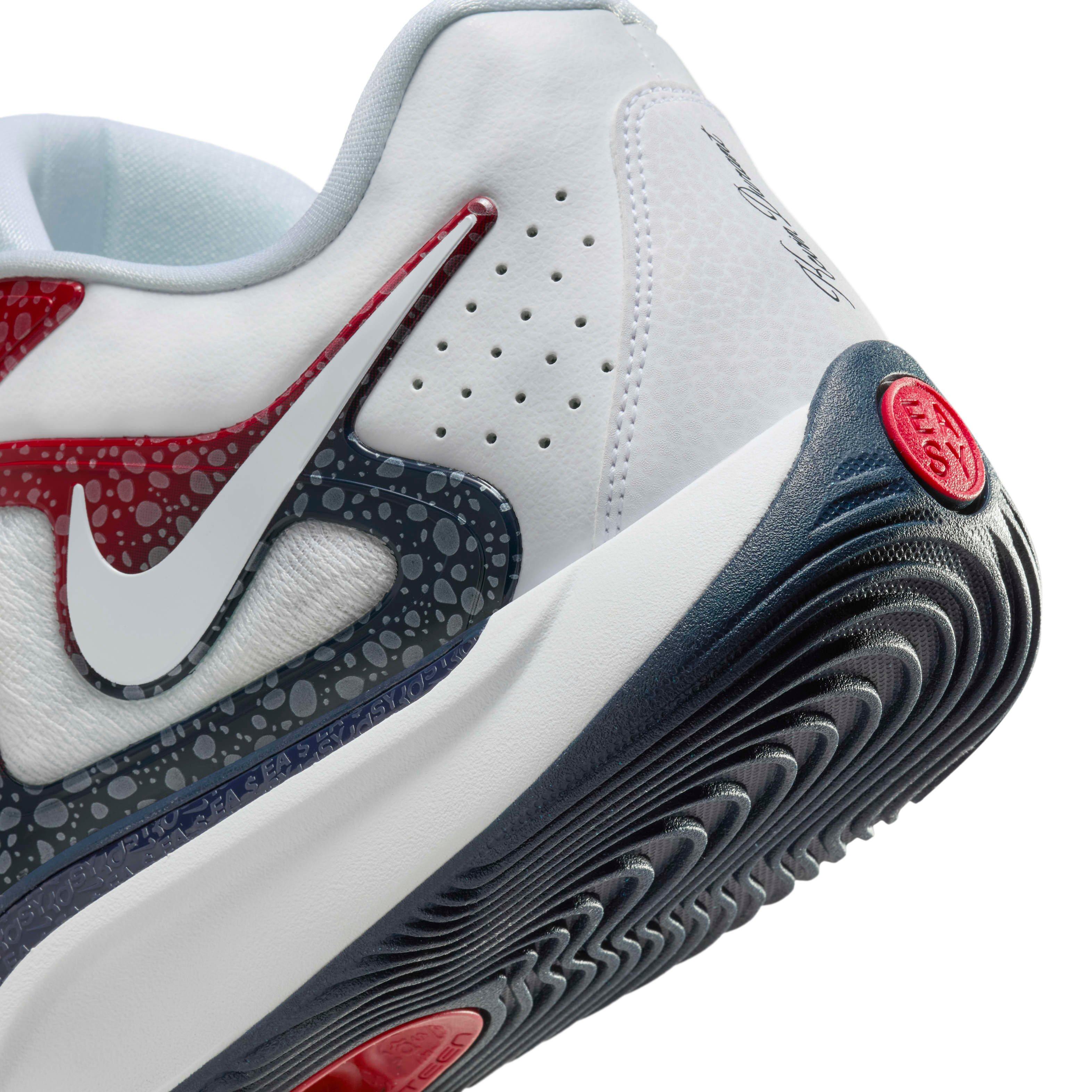 Nike KD17 "White/University Red/Obsidian" Men's Basketball Shoe - WHITE/RED/OBSIDIAN Thumbnail View 8
