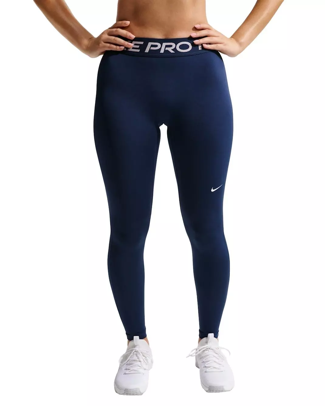 Nike Women's Pro 365 Mid-Rise Full-Length Leggings - Navy - NAVY