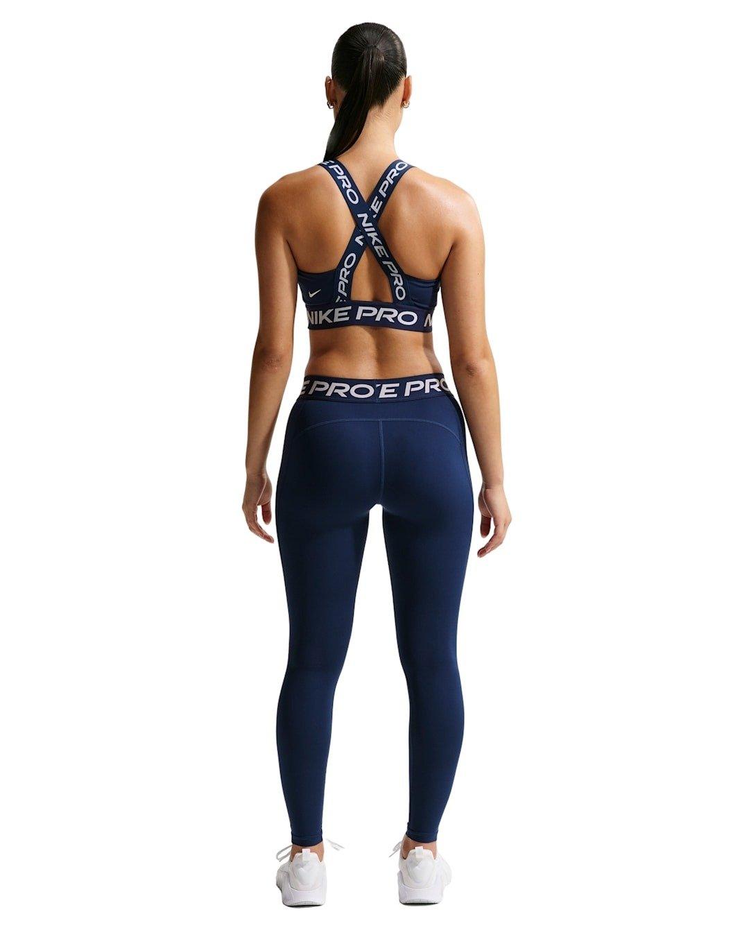 Nike Women's Pro 365 Mid-Rise Full-Length Leggings - Navy - NAVY Thumbnail View 5