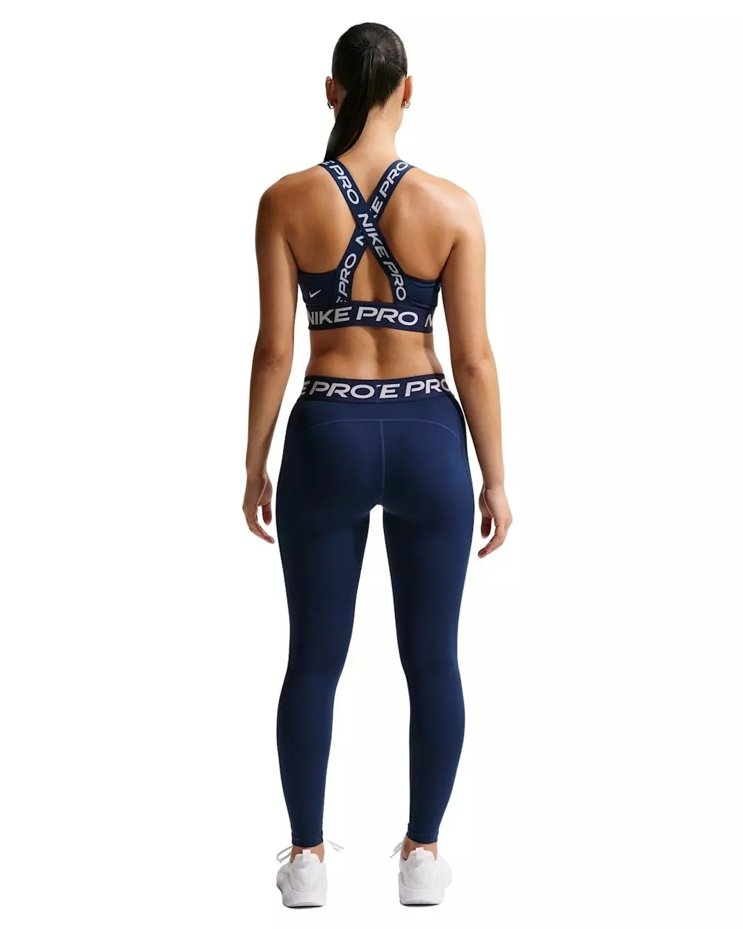 Nike Women's Pro 365 Mid-Rise Full-Length Leggings - Navy - NAVY