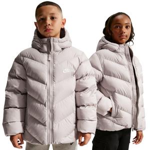 Nike Big Kids' Sportswear All Day Play Therma-FIT Loose-Fit Puffer Jacket - Grey - BROWN