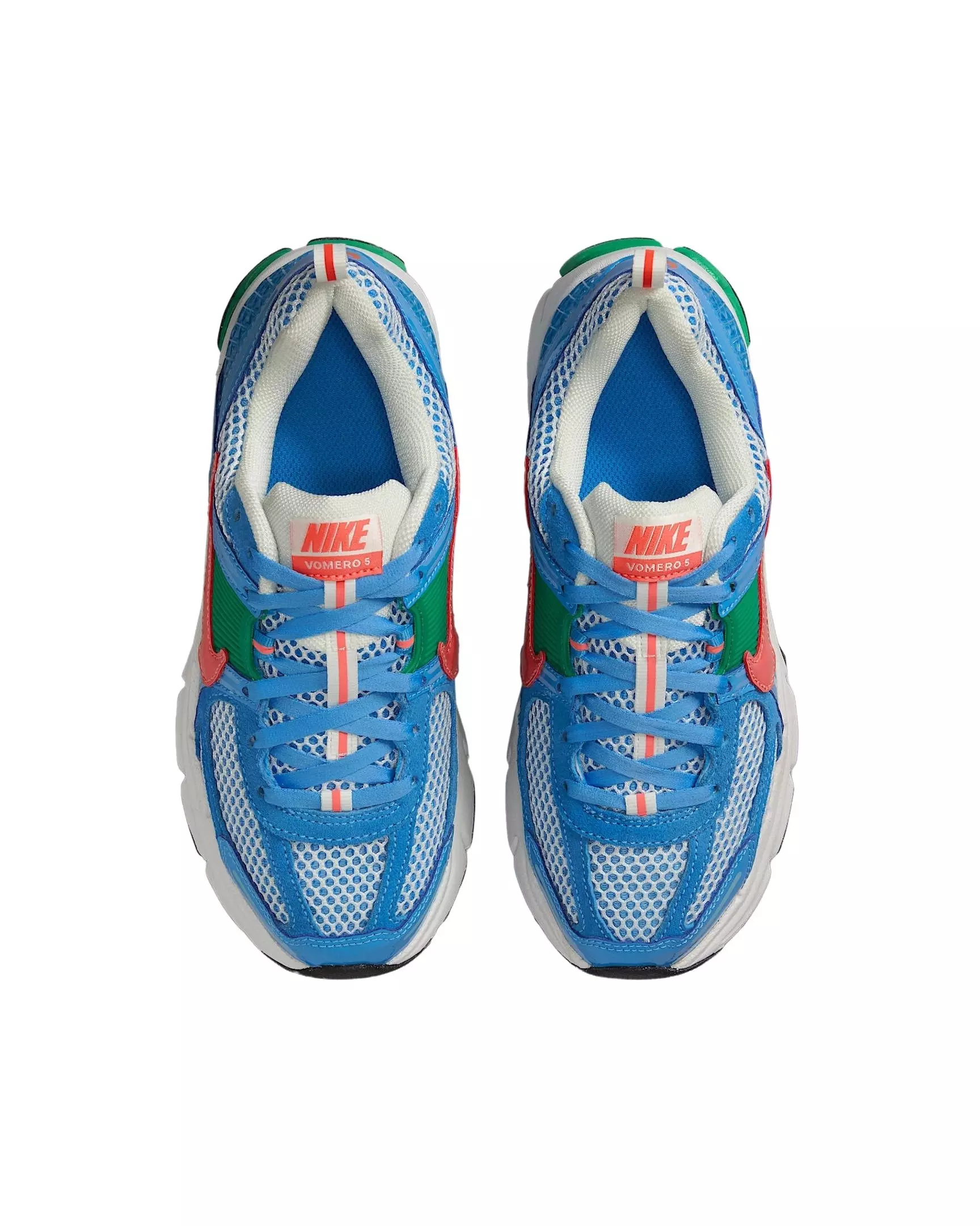 Nike Vomero 5 "University Blue/Stadium Green/Summit White/Magic Ember" Grade School Boys' Shoe - BLUE/GREEN/WHITE/EMBER