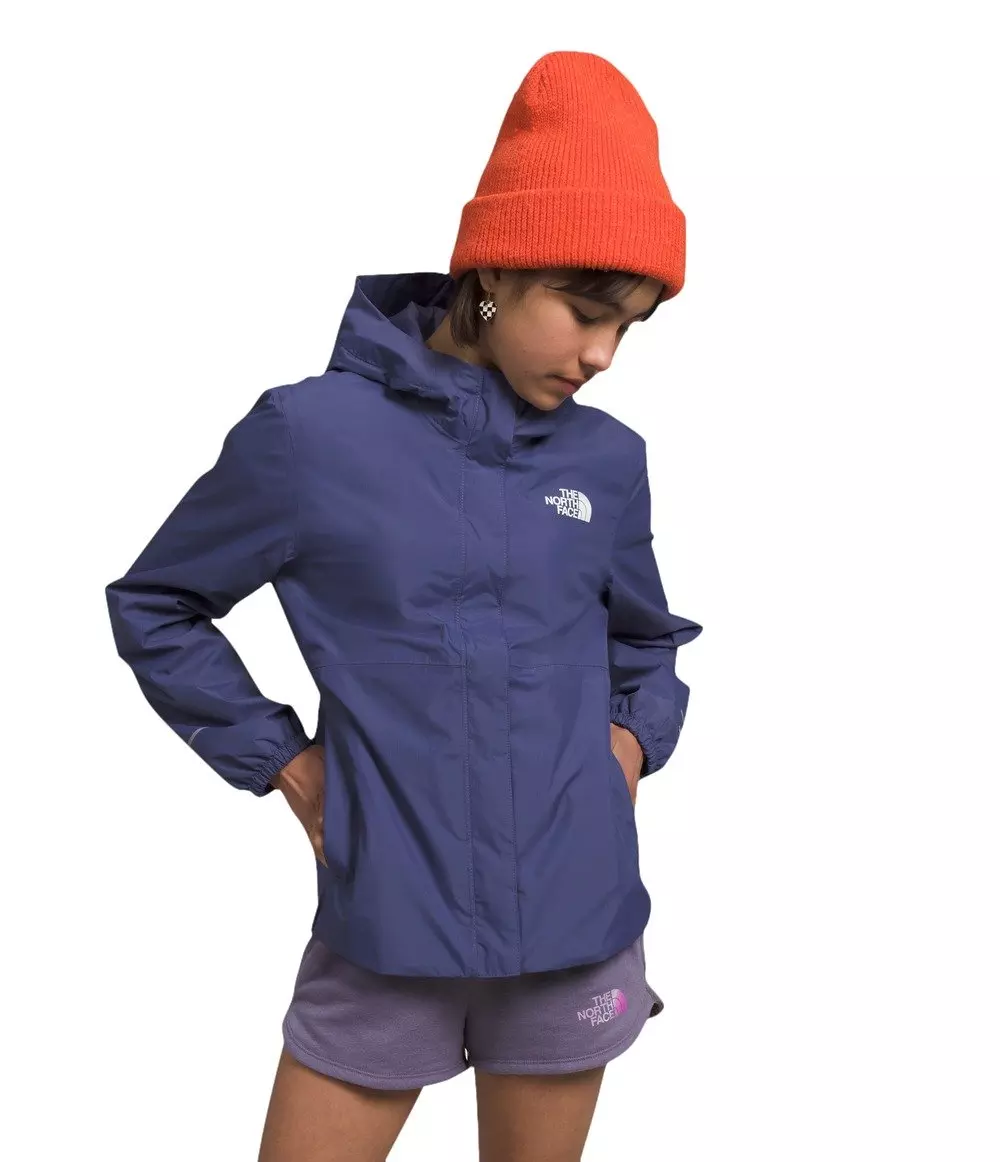 The North Face Big Girls' Antora Rain Jacket-Blue - BLUE