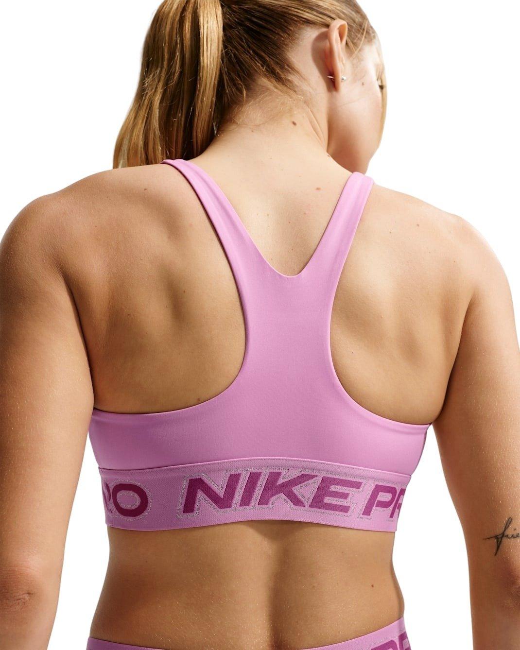 Nike Women's Pro Light-Support Non-Padded Sports Bra - Lt Magenta/Fuchsia - LT MAGENTA/FUCHSIA Thumbnail View 2