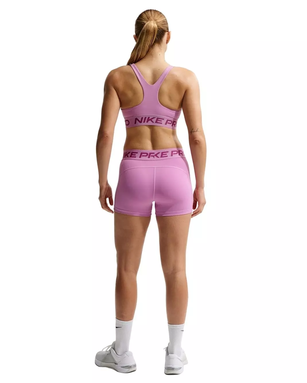 Nike Women's Pro Light-Support Non-Padded Sports Bra - Lt Magenta/Fuchsia - LT MAGENTA/FUCHSIA