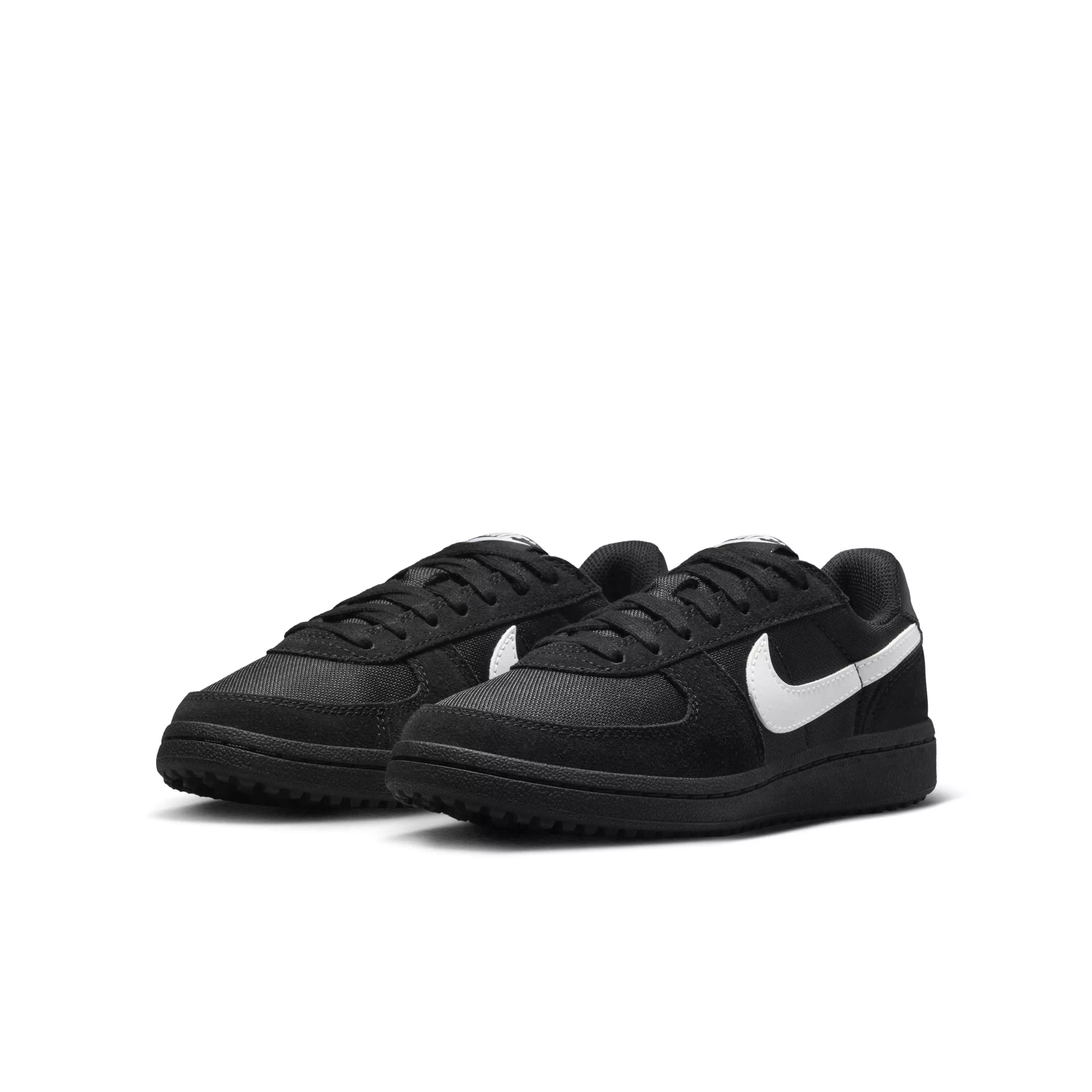 Nike Field General "Black/Black/White" Grade School Boys' Shoe - BLACK/BLACK/WHITE