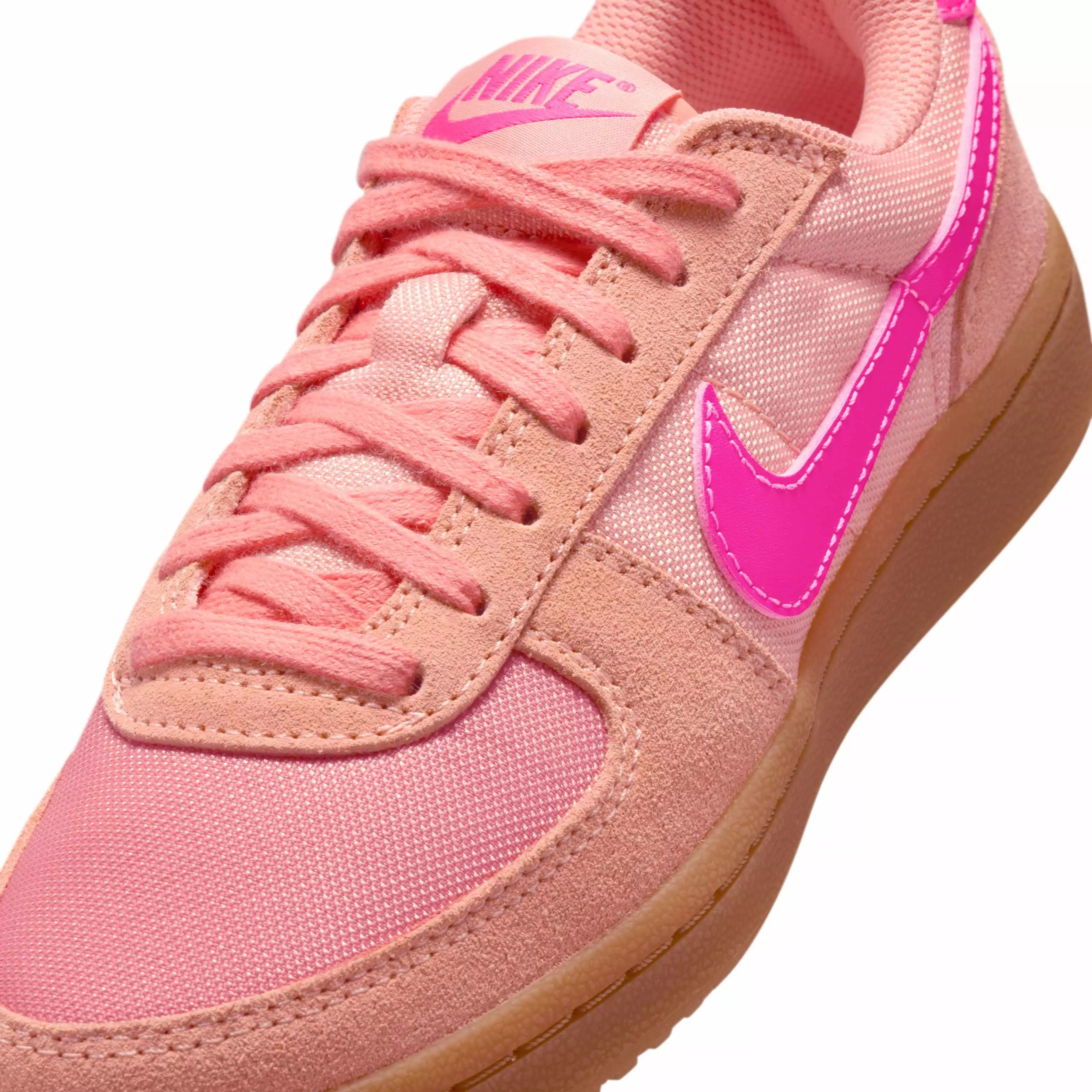 Nike Field General "Apricot Agate/Gum Light Brown/Hyper Pink" Grade School Girls' Shoe - APRICOT/LT BROWN/PINK