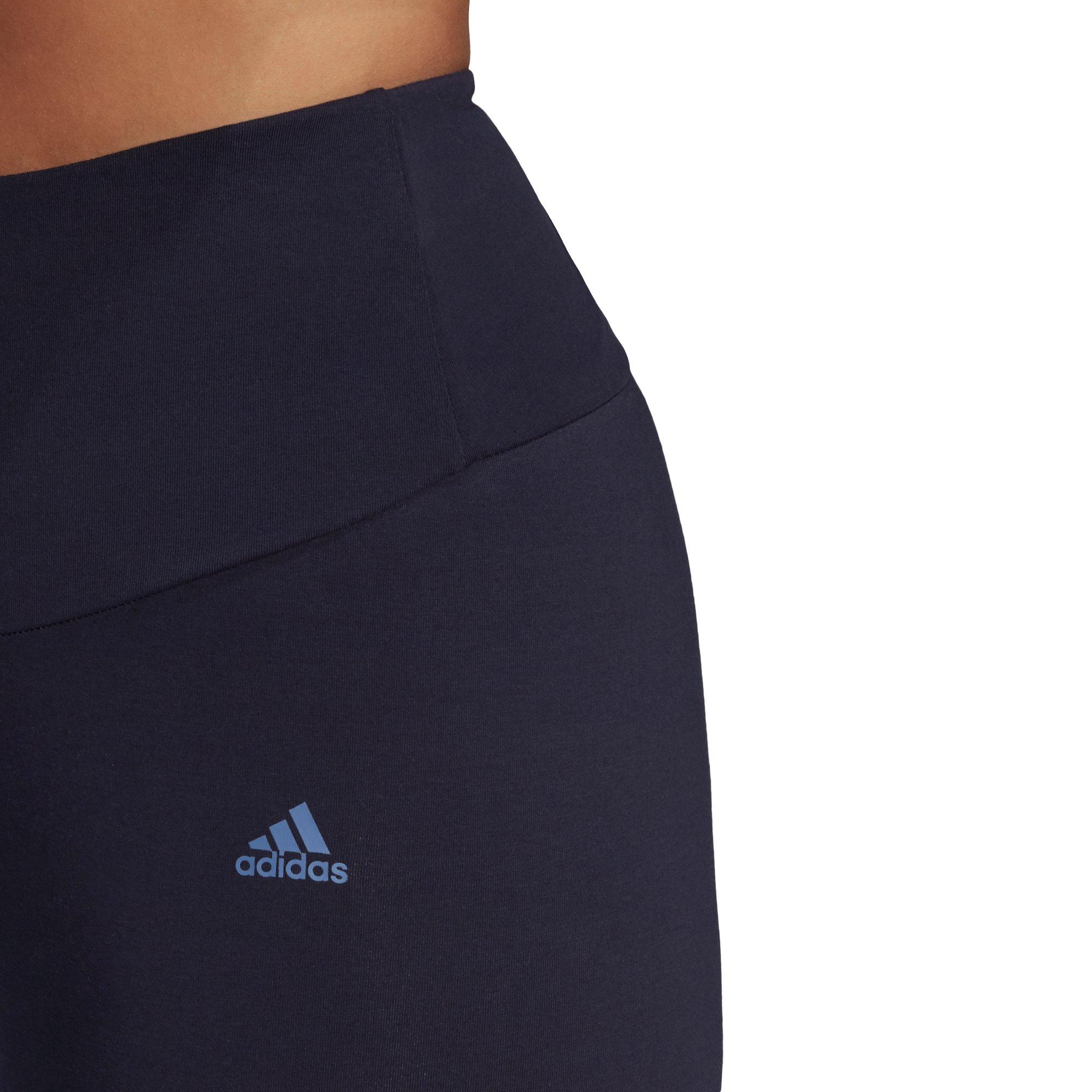 adidas Women's Plus Size Navy/Blue High-Waisted Logo Leggings - NAVY/BLUE Thumbnail View 3