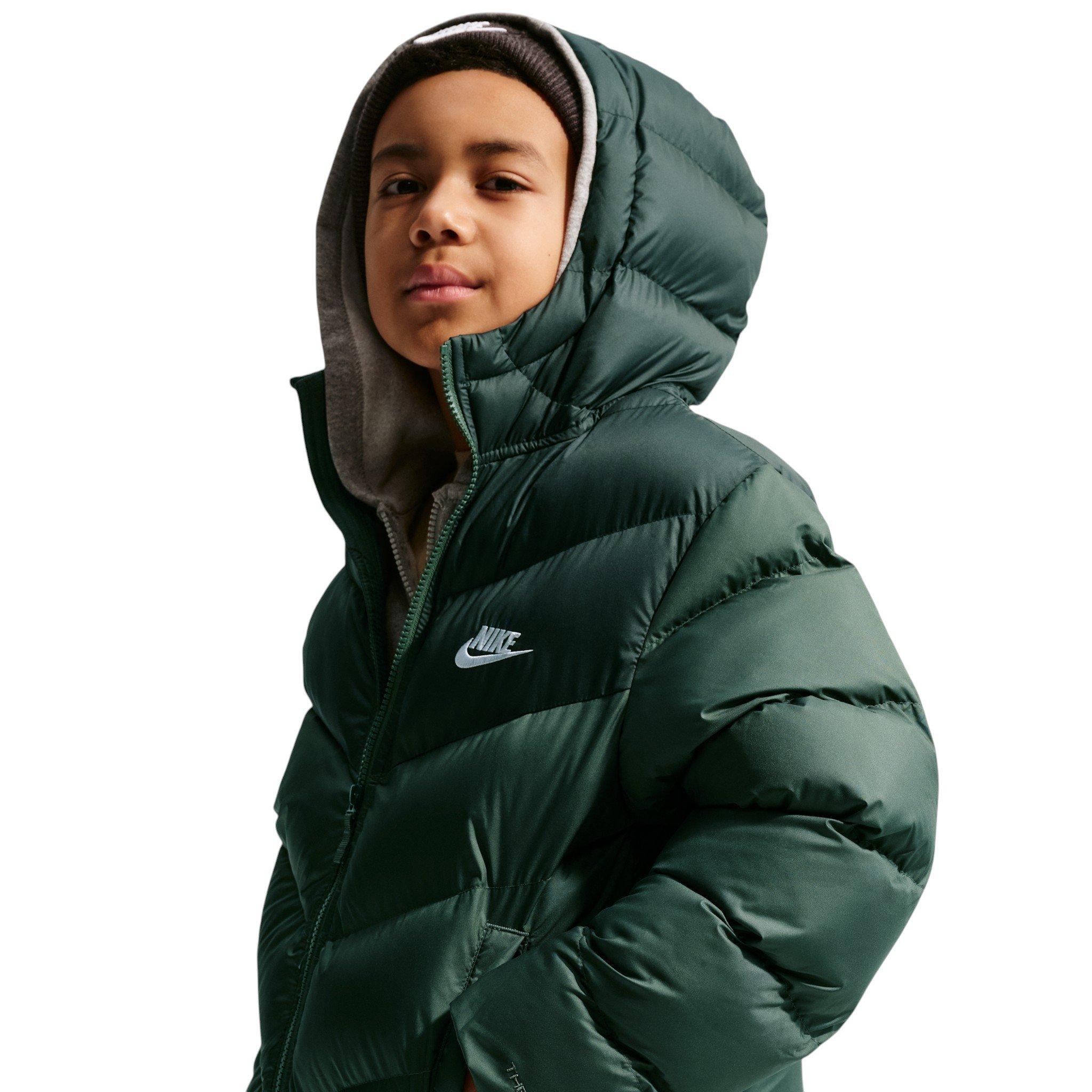 Nike Big Kids' Sportswear All Day Play Therma-FIT Loose-Fit Puffer Jacket - Green - GREEN