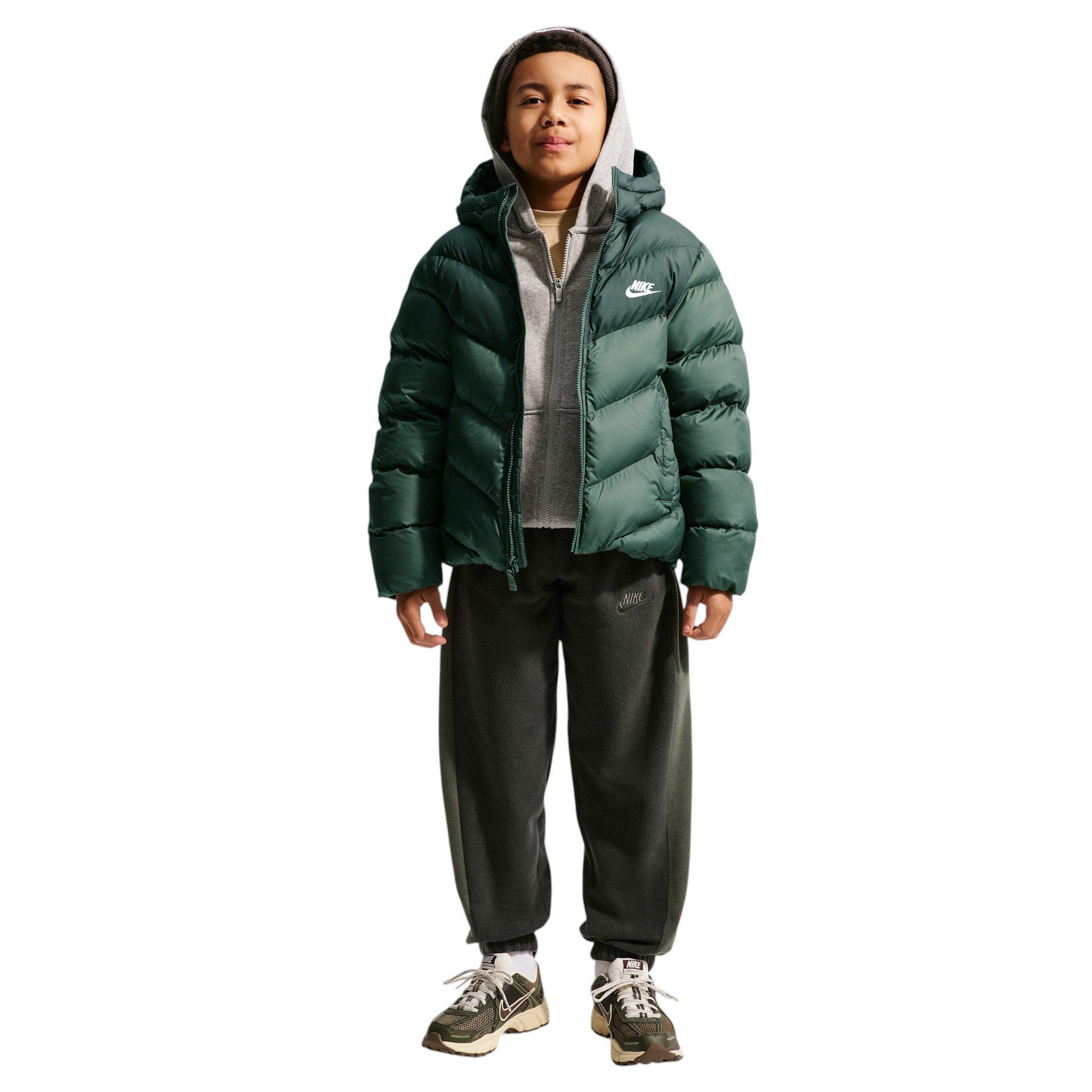 Nike Big Kids' Sportswear All Day Play Therma-FIT Loose-Fit Puffer Jacket - Green - GREEN