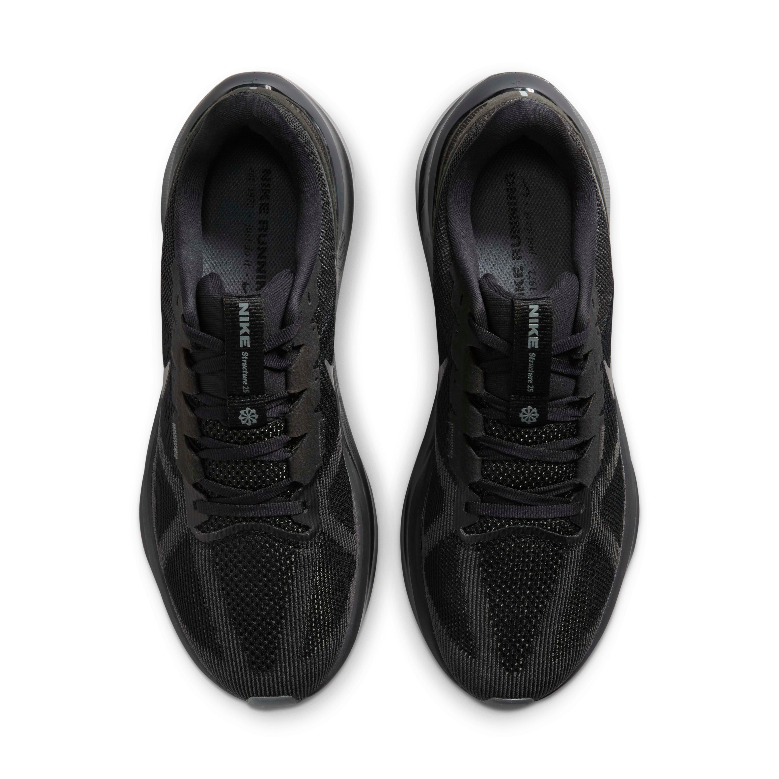 Nike Structure 25 Mens 11.5 Stability Cushion Support Road Running Shoe Black Nike Structure 25 Road Running Shoe - Men main image 2