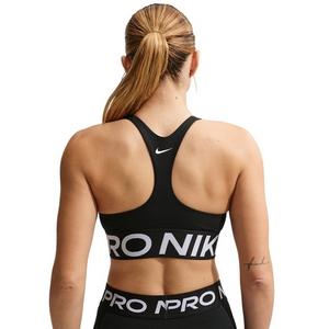 Nike Women's Pro Sculpt Medium-Support Padded Sports Bra -Black/White