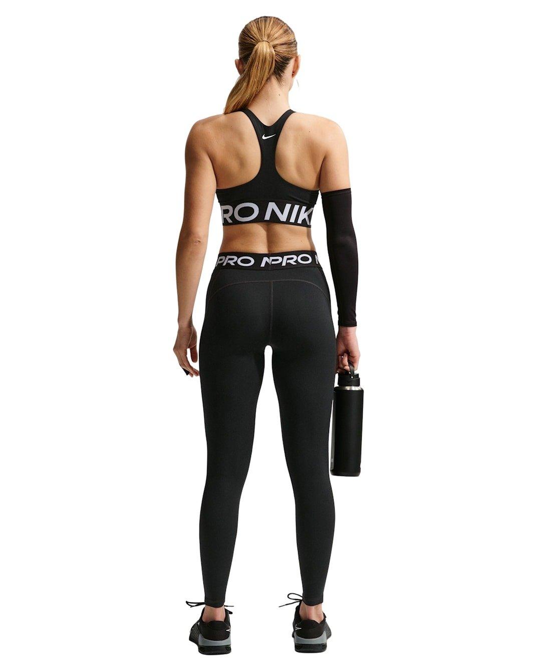 Nike Women's Pro Sculpt Medium-Support Padded Sports Bra -Black/White - BLACK/WHITE Thumbnail View 5