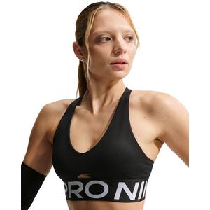 Nike Women's Pro Sculpt Medium-Support Padded Sports Bra -Black/White