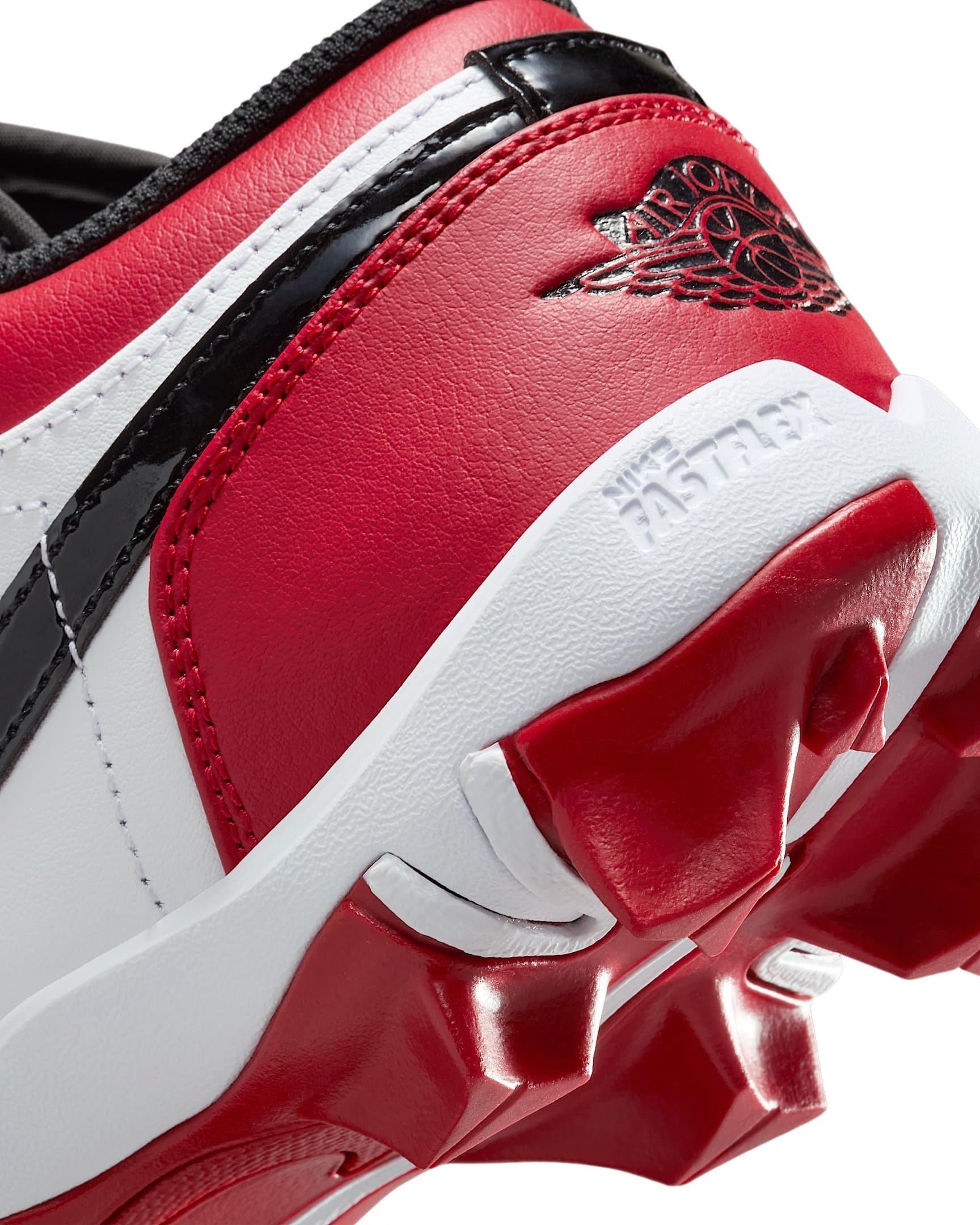 Jordan 1 Low Preschool Boys' "Gym Red/White/Black" Football Cleat
