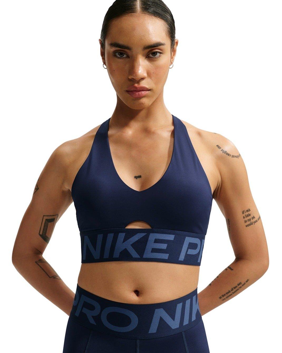 Nike Women's Pro Sculpt Medium-Support Padded Sports Bra - Navy - NAVY Thumbnail View 1