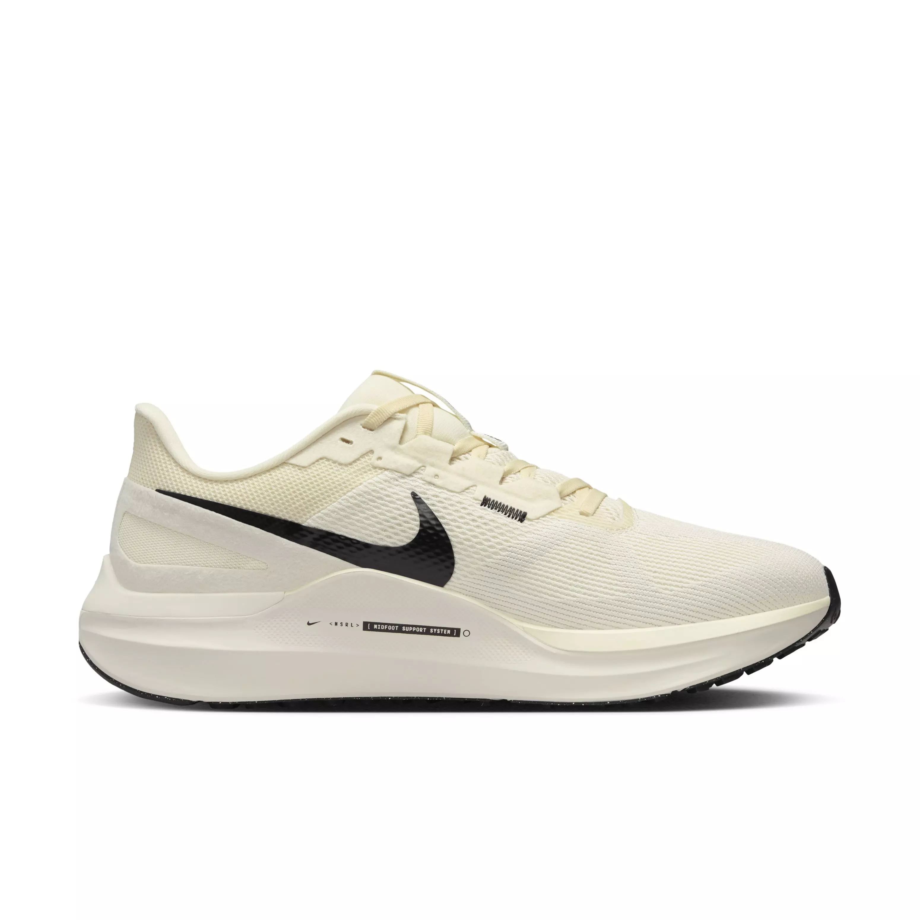Nike Structure 25 "Coconut Milk/Phantom/Light Orewood Brown/Black" Men's Running Shoe - MILK/PHANTOM/LT BROWN/BLACK