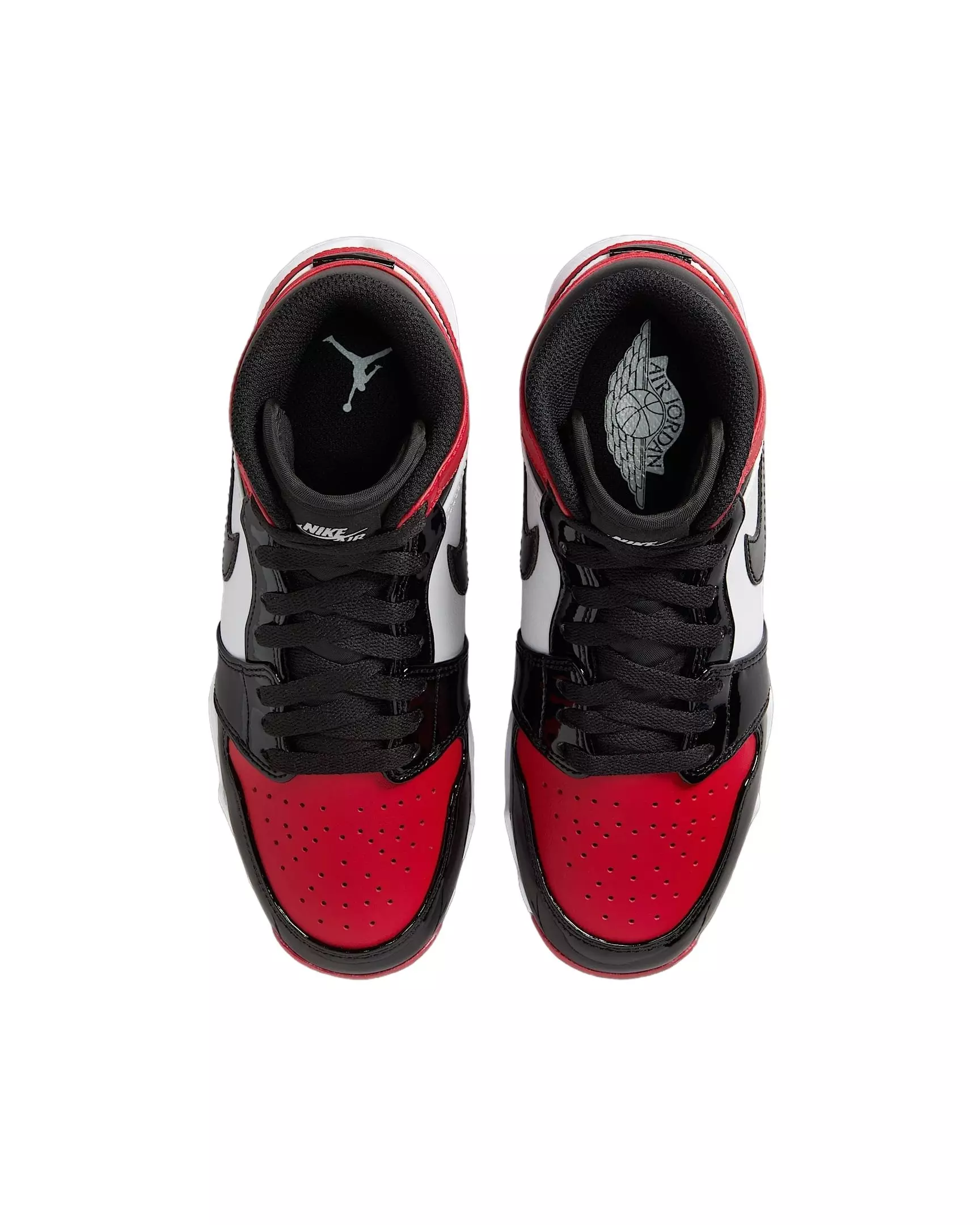 Jordan 1 Mid "Gym Red/White/Black" Grade School Boys' Multisport Cleat - RED/WHITE/BLACK