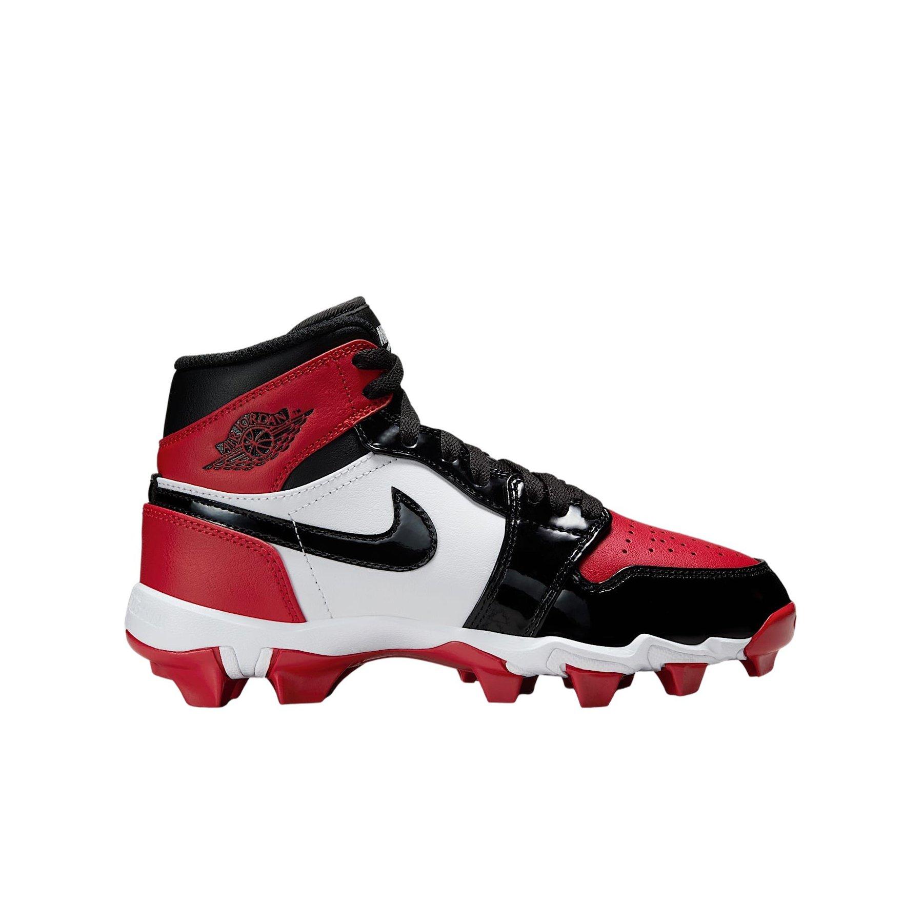 Jordan 1 Mid "Gym Red/White/Black" Grade School Boys' Multisport Cleat