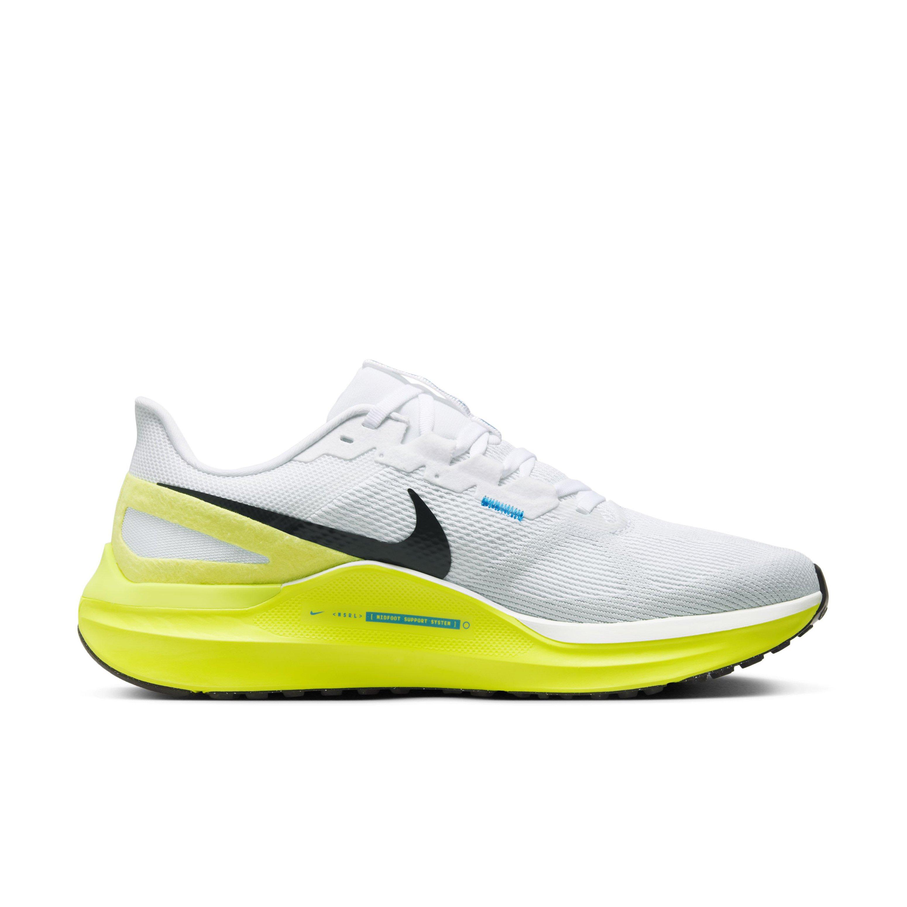 Nike Structure 25 "White/Cyber/Photo Blue/Black" Men's Running Shoe - WHITE/CYBER/BLUE/BLACK Thumbnail View 1