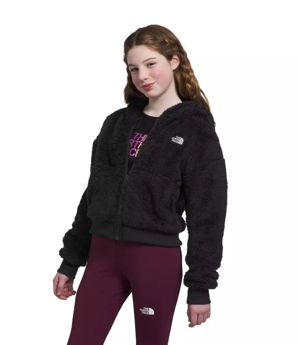 The North Face Girls' Suave Oso Fleece Full-Zip Hooded Jacket