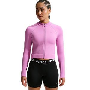 Nike Women's Pro Full-Zip Training Top -Lt Magenta