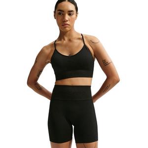 Nike Women's Pro Seamless Dri-FIT High-Waisted 5" Biker Shorts -Black