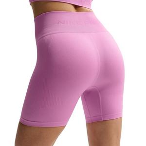 Nike Women's Pro Seamless Dri-FIT High-Waisted 5" Biker Shorts -Lt Magenta